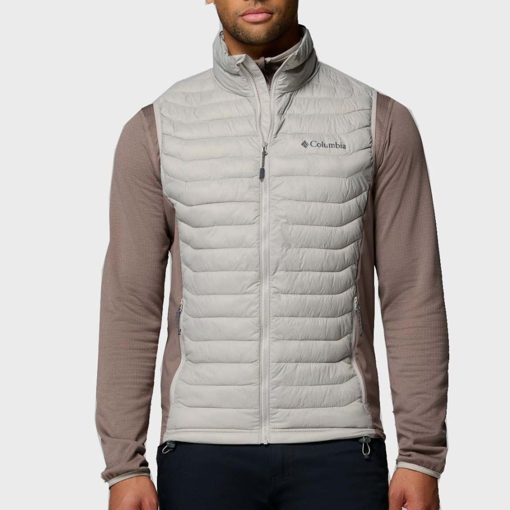 COLUMBIA POWDER PASS HYBRID VEST en color GRIS  (4)