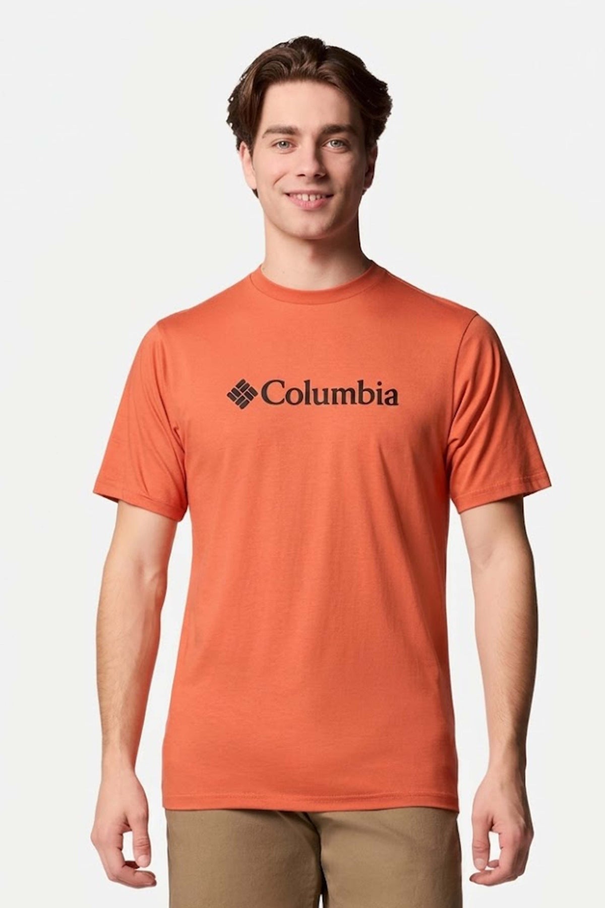 COLUMBIA CSC BASIC LOGO TEE en color NARANJA  (1)