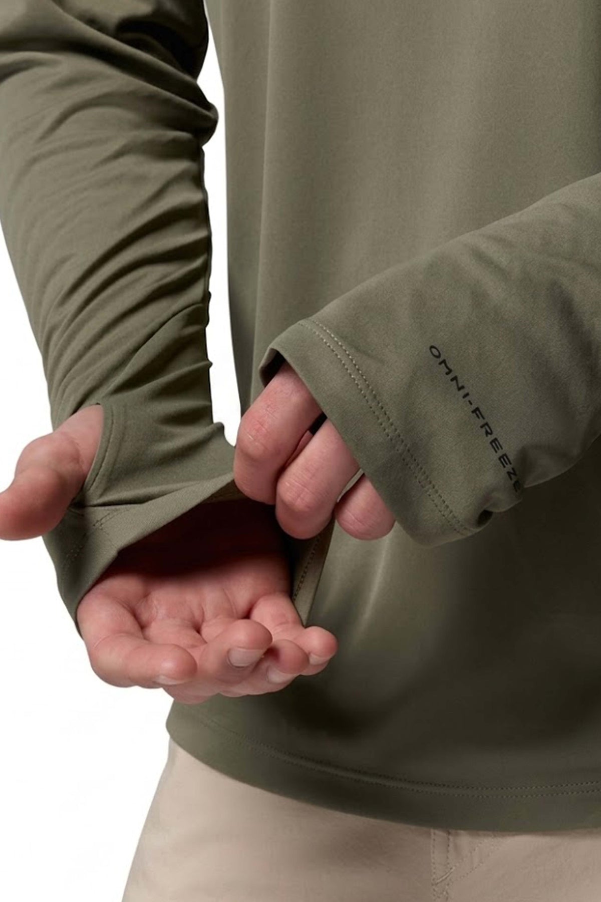 COLUMBIA ZERO RULES LIGHT HOODIE en color VERDE  (3)