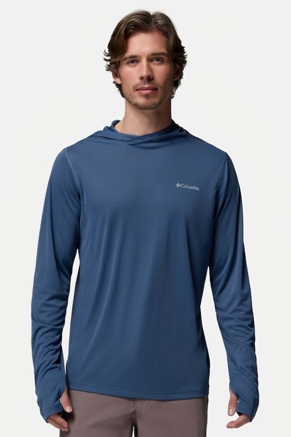 COLUMBIA ZERO RULES LIGHT HOODIE en color AZUL  (1)
