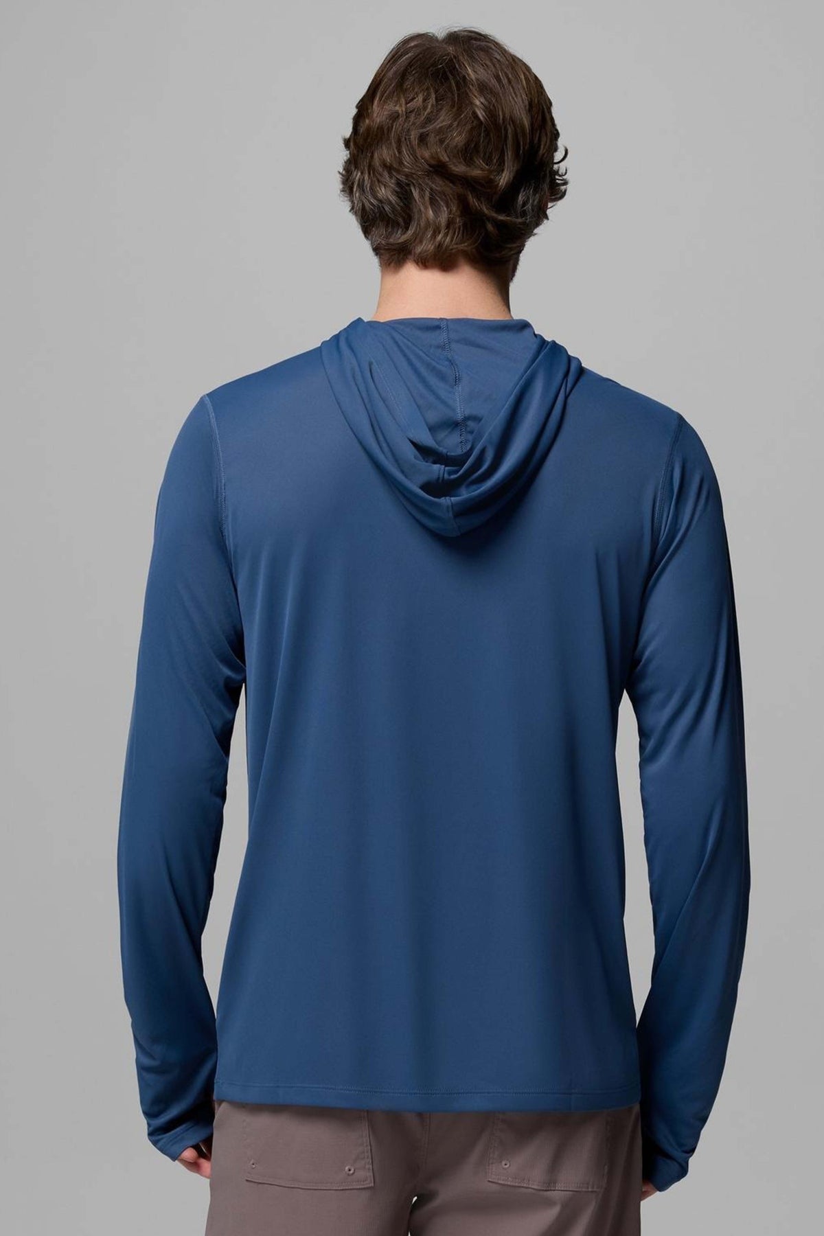 COLUMBIA ZERO RULES LIGHT HOODIE en color AZUL  (2)