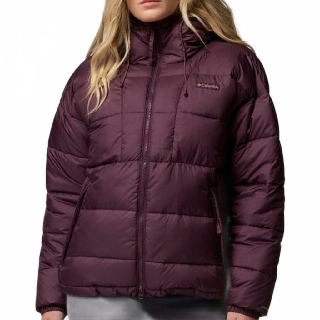 COLUMBIA PIKE LAKE  III HOODED JACKET en color BURDEOS  (4)