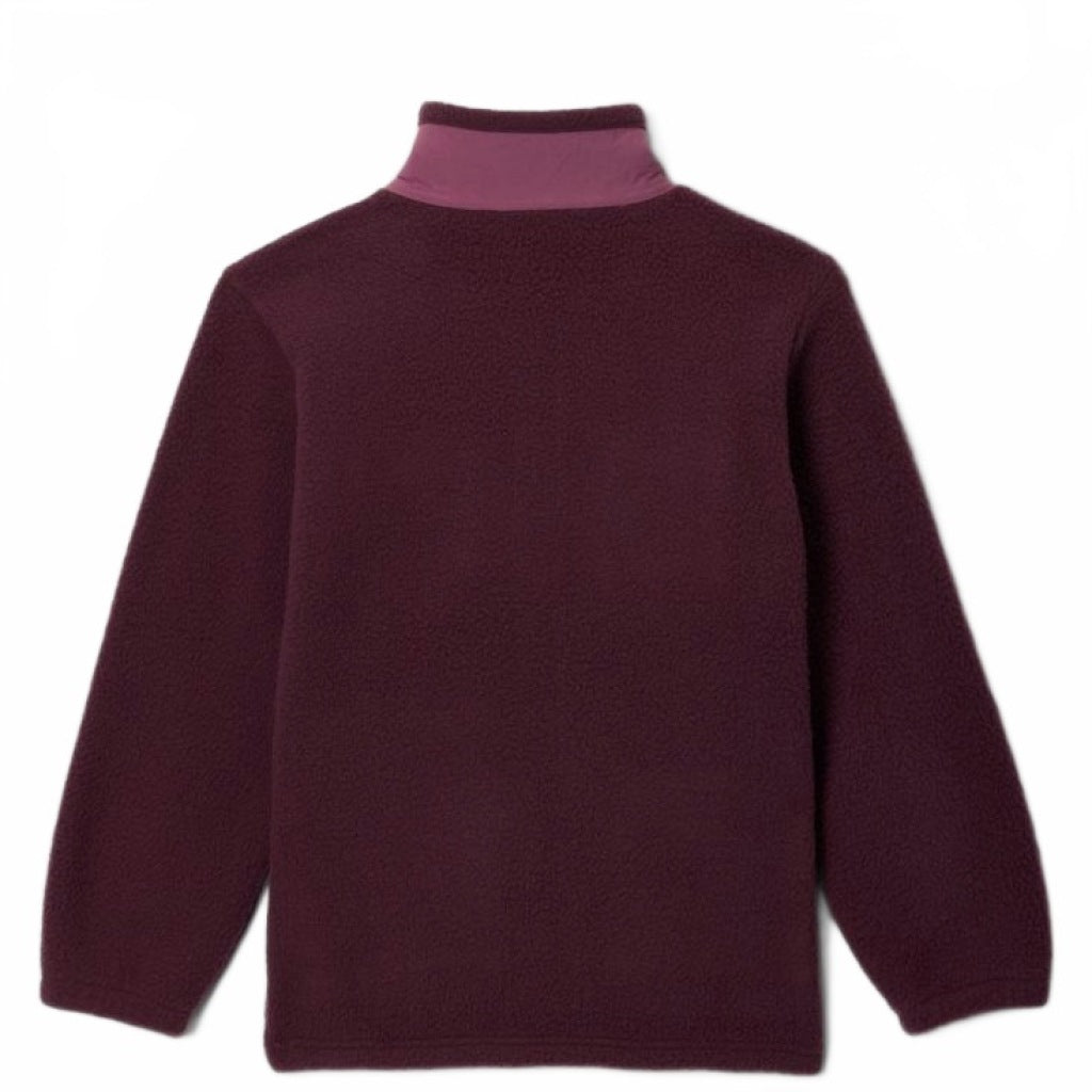 COLUMBIA U JASPER RIDGE PEBBLED FLEECE FZ en color BURDEOS  (5)