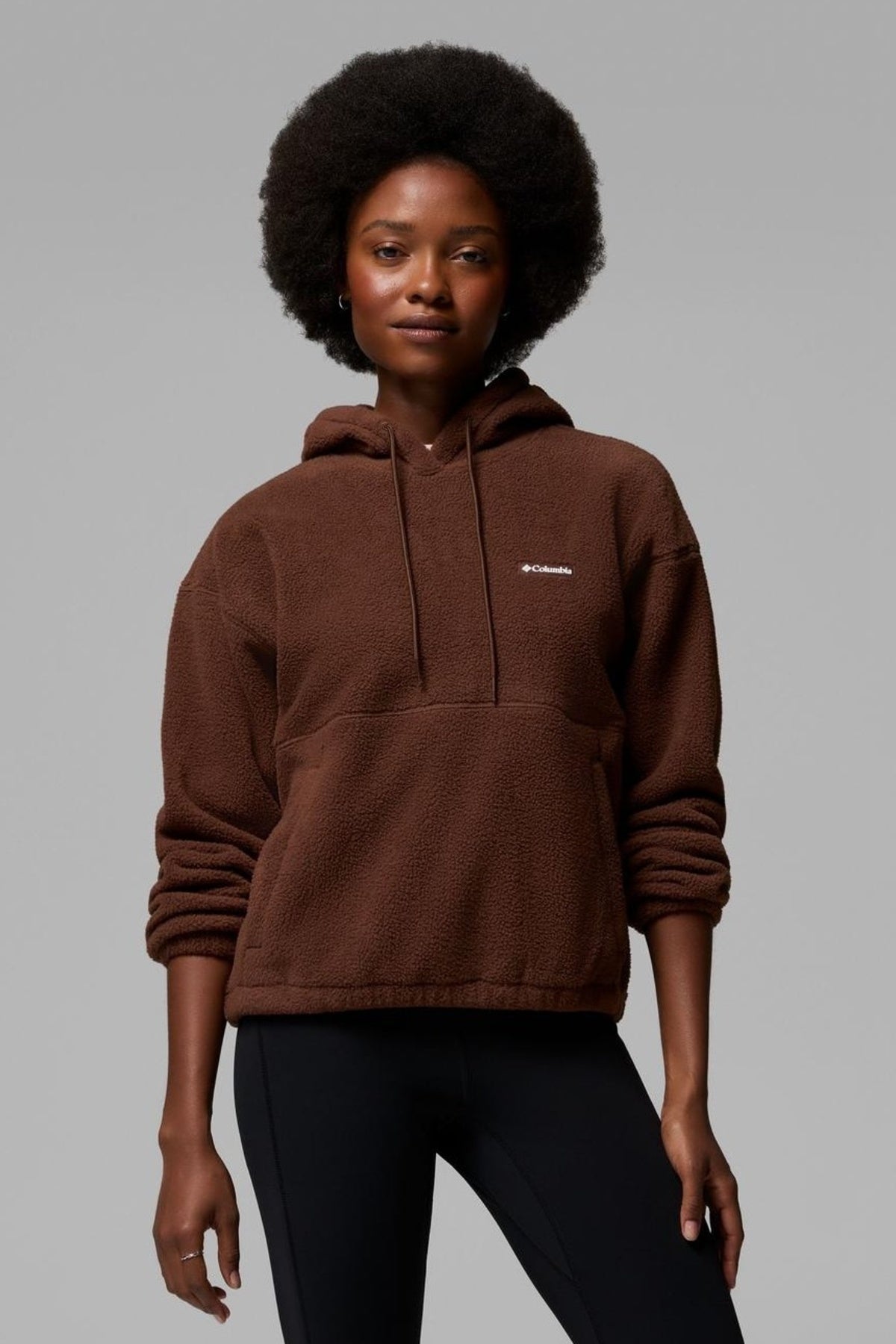 COLUMBIA TIMBER MEADOW  MTR FLEECE HOODIE en color MARRON  (1)