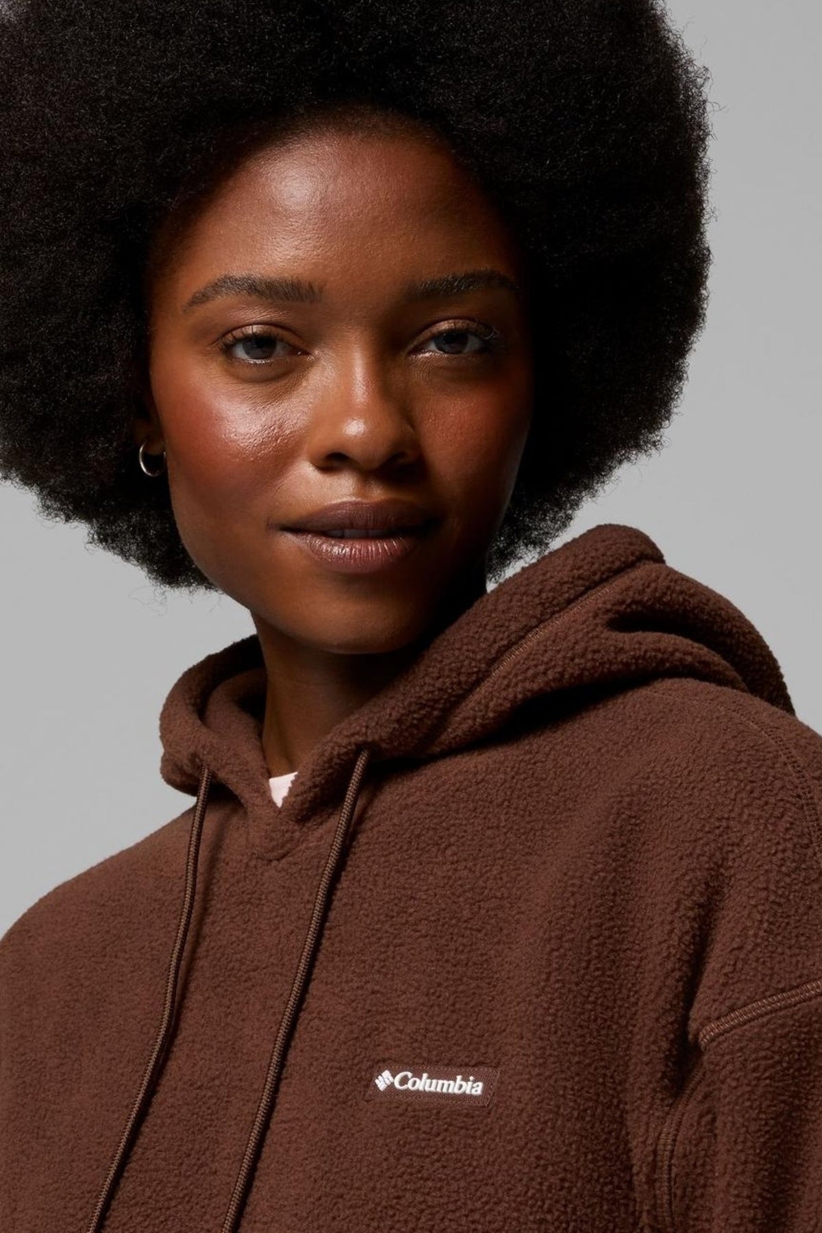 COLUMBIA TIMBER MEADOW  MTR FLEECE HOODIE en color MARRON  (4)