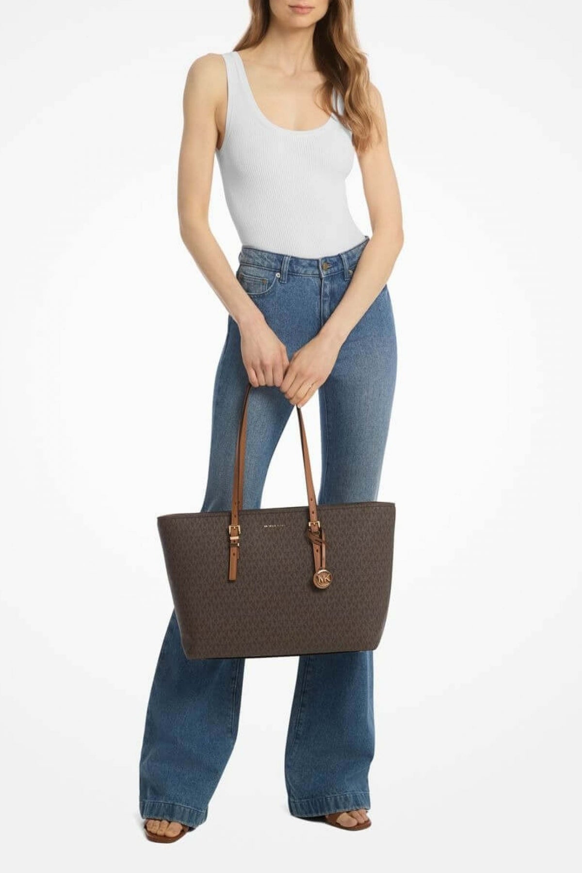 MICHAEL KORS QUINN en color MARRON  (3)