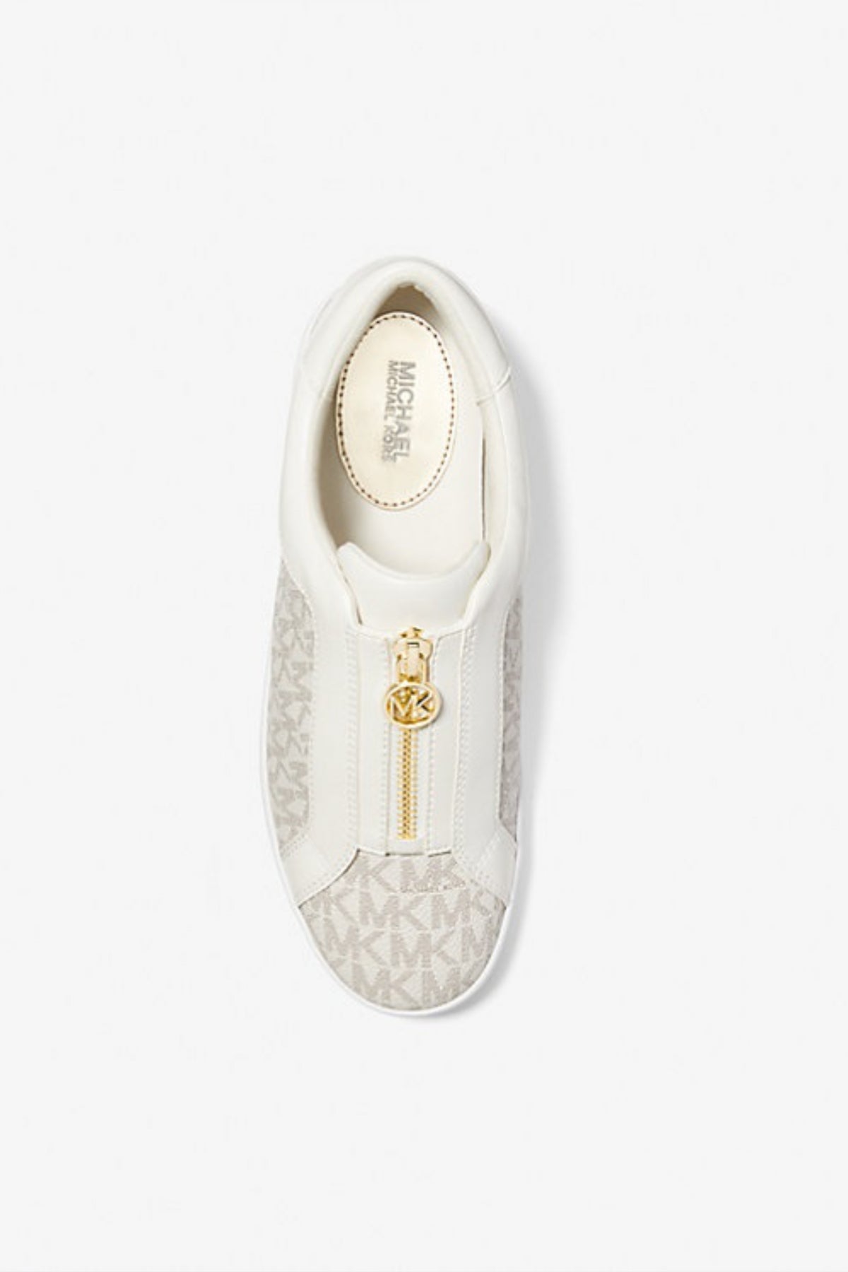 MICHAEL KORS KEATON ZIP SLIP ON en color BLANCO  (4)