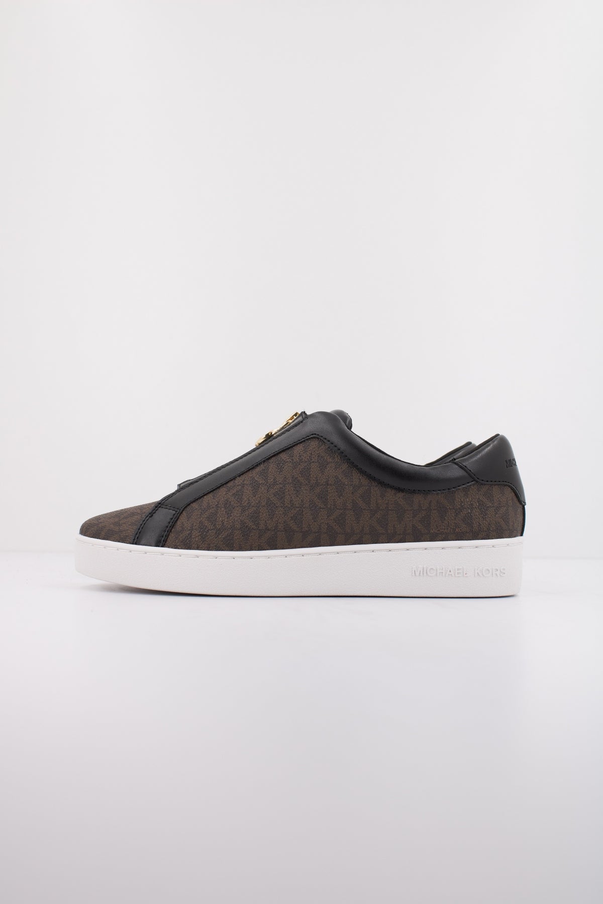 MICHAEL KORS KEATON ZIP SLIP ON en color MARRON  (1)