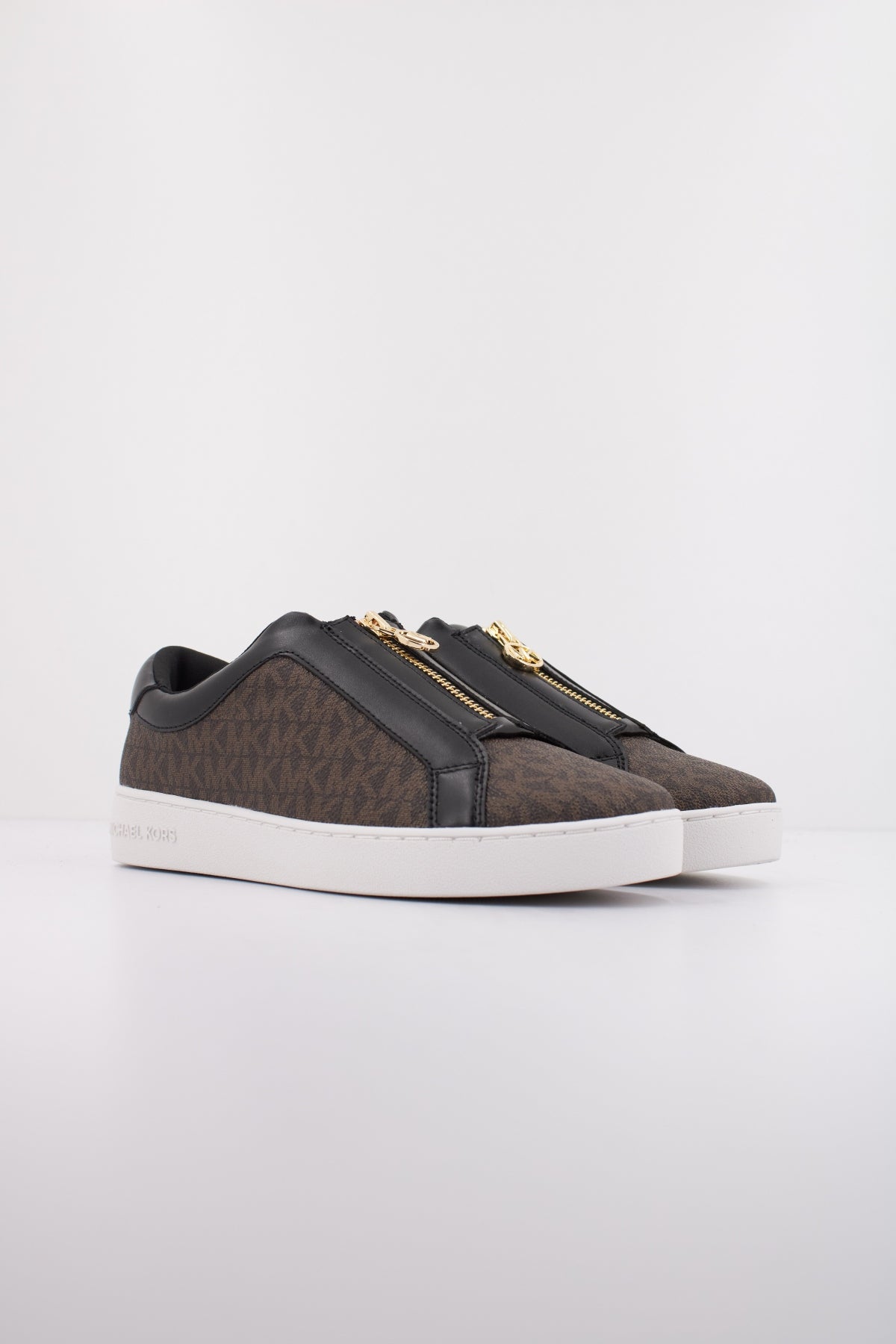 MICHAEL KORS KEATON ZIP SLIP ON en color MARRON  (2)