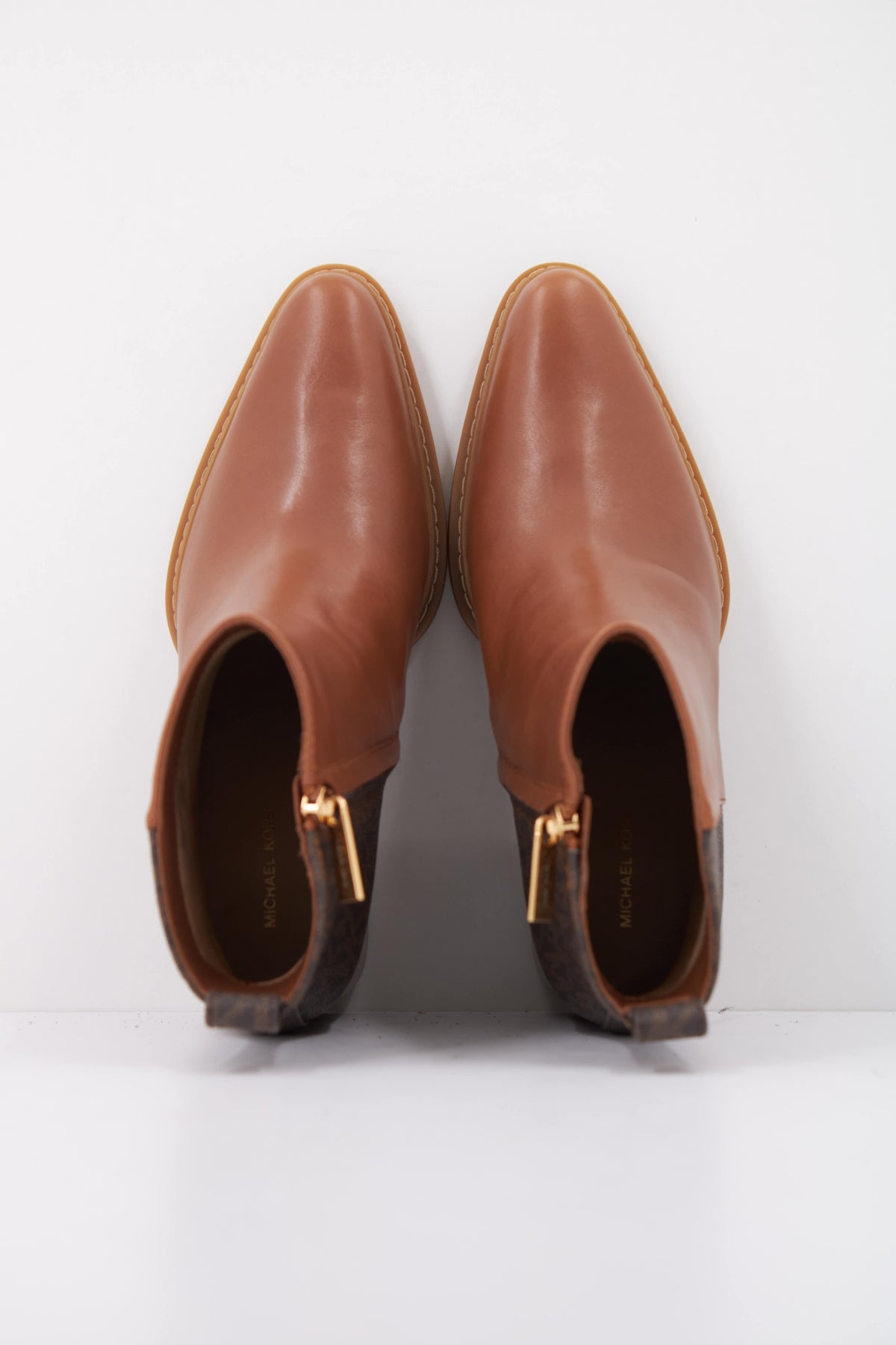 MICHAEL KORS LEX BOOTIE en color MARRON CLARO  (3)
