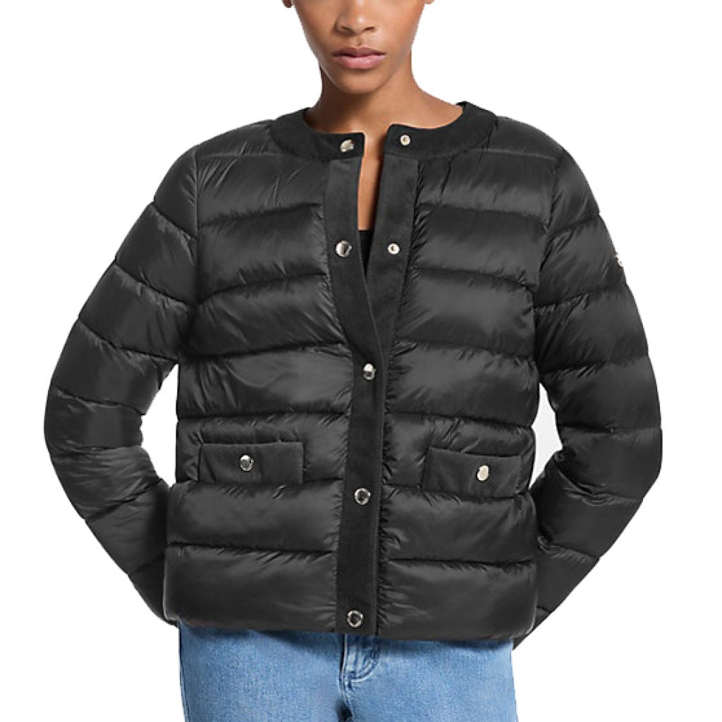 MICHAEL KORS JACKET W CORDUROY en color NEGRO  (3)