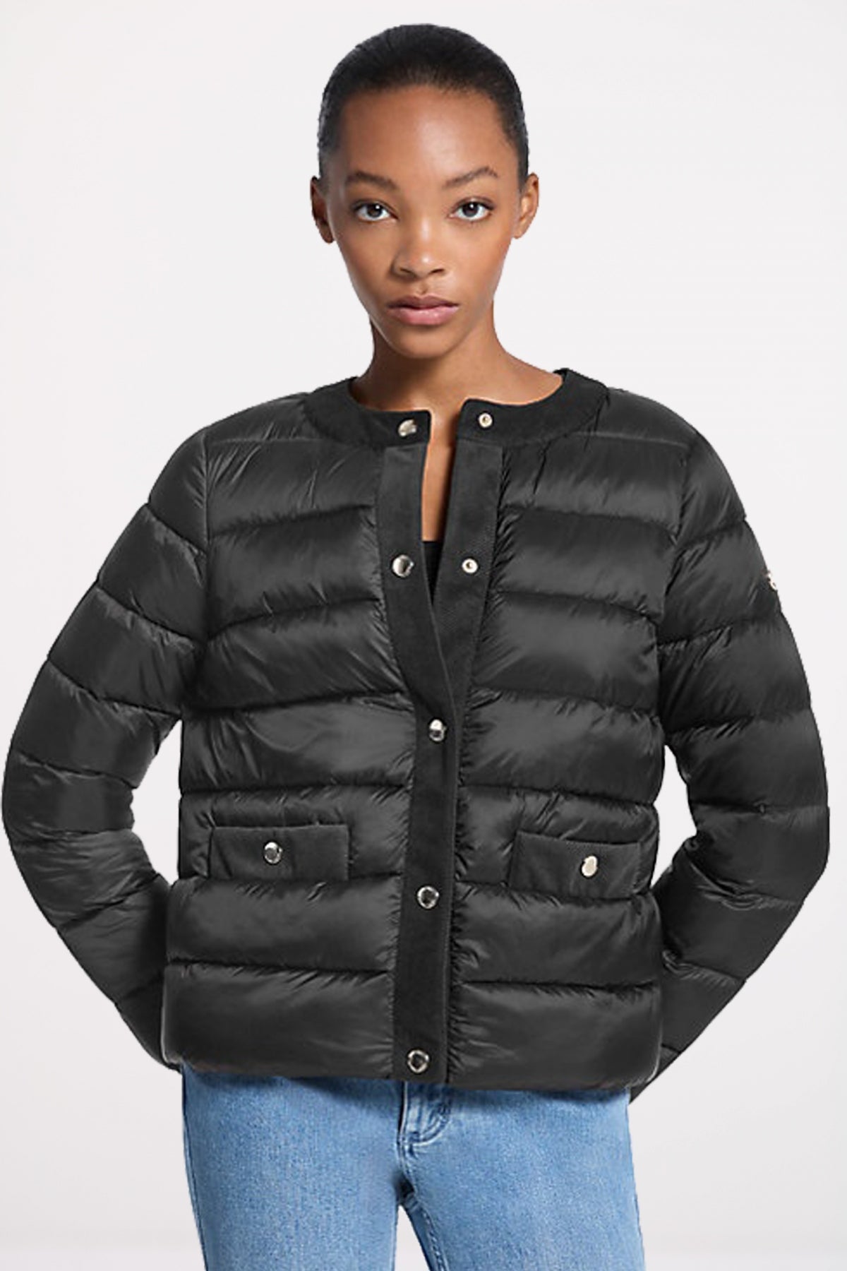 MICHAEL KORS JACKET W CORDUROY en color NEGRO  (1)