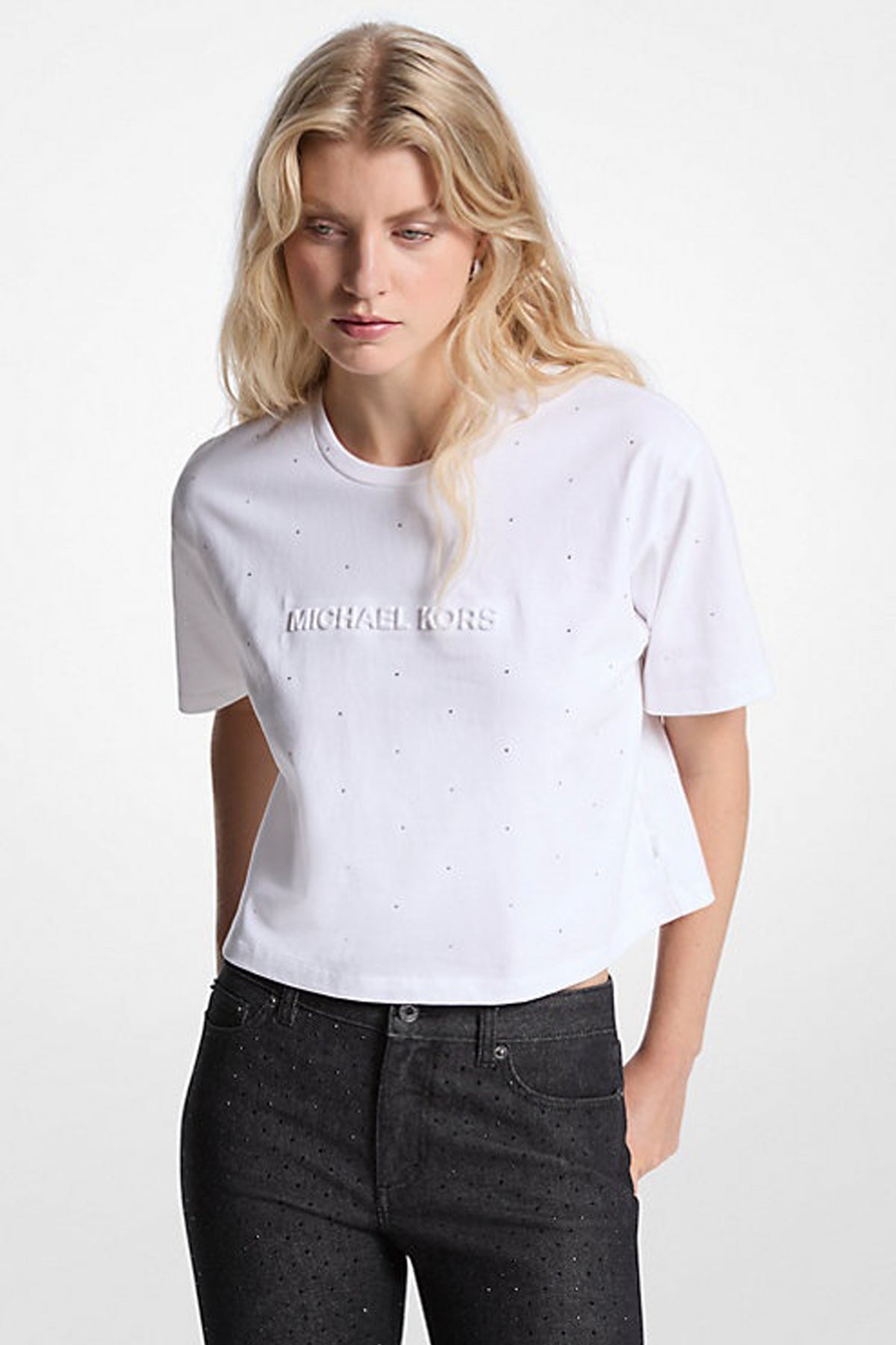 MICHAEL KORS MK RHNSTONE T en color BLANCO  (1)