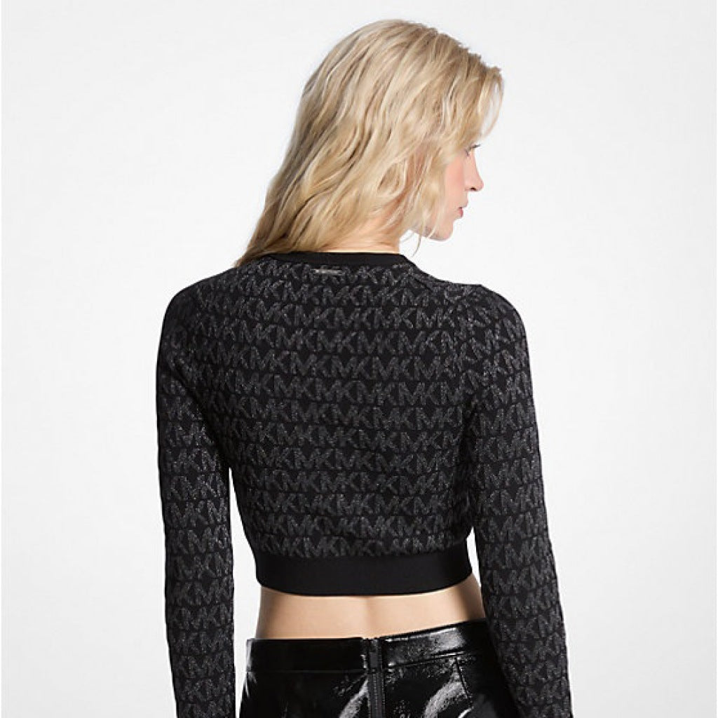 MICHAEL KORS MK NK ZIP CARDI en color NEGRO  (4)