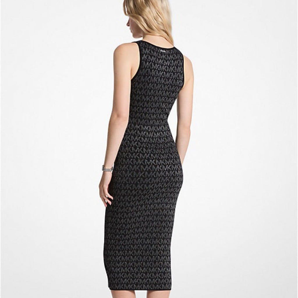 MICHAEL KORS METALLIC MK SQ NK DRS en color NEGRO  (4)