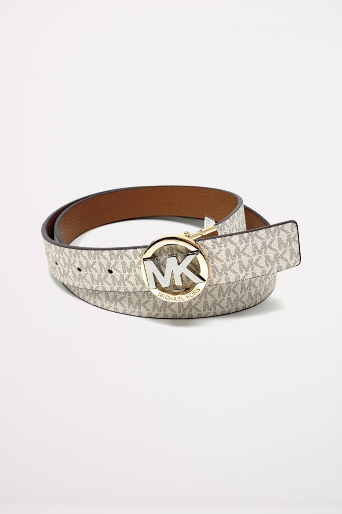 MICHAEL KORS REVERSIBLE BELT en color BEIS  (1)