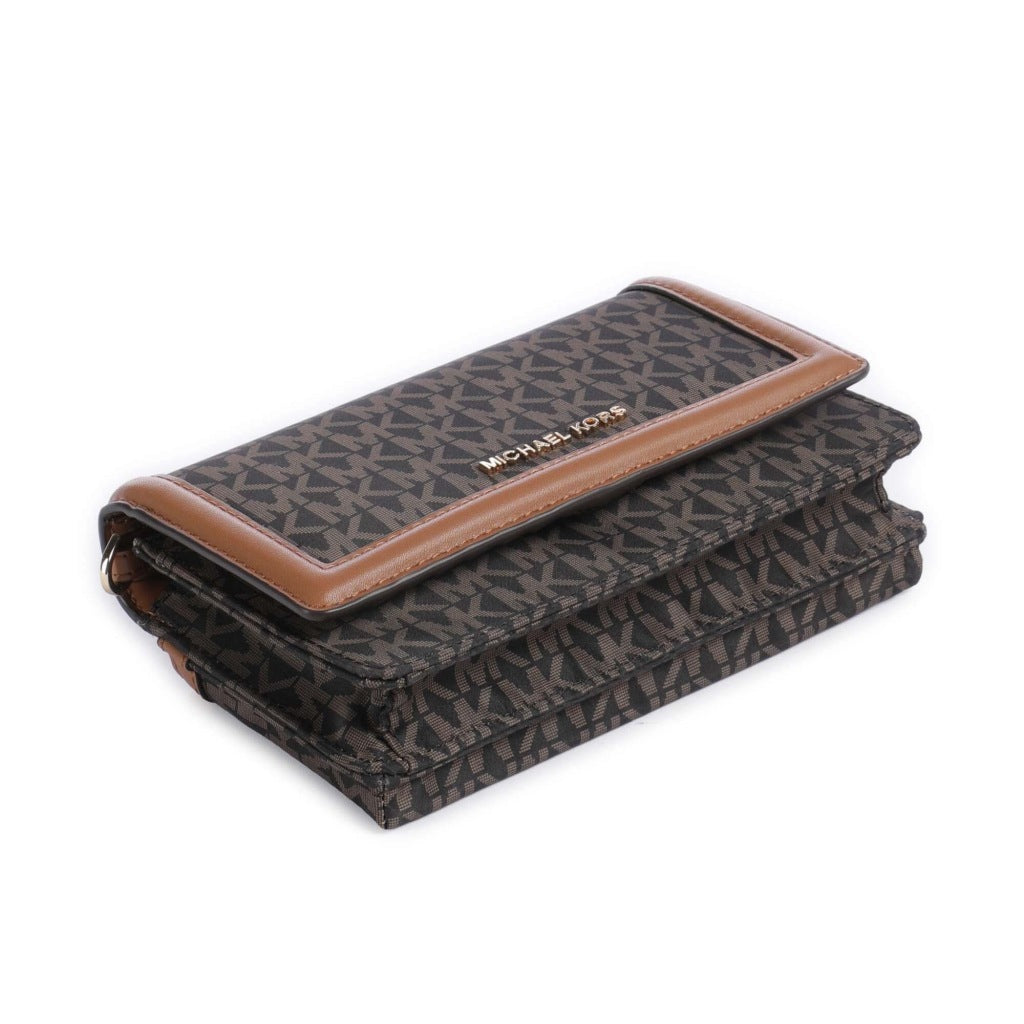 MICHAEL KORS  JET SET SM PHONE WBG XBO  en color MARRON  (6)