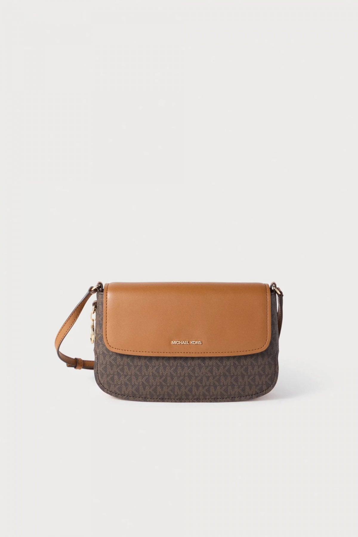 MICHAEL KORS ALICE SM FLAP XBODY en color MARRON  (1)