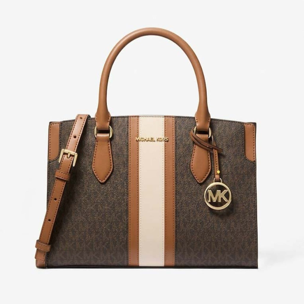 MICHAEL KORS  BECCA MD SATCHEL  en color MARRON  (4)