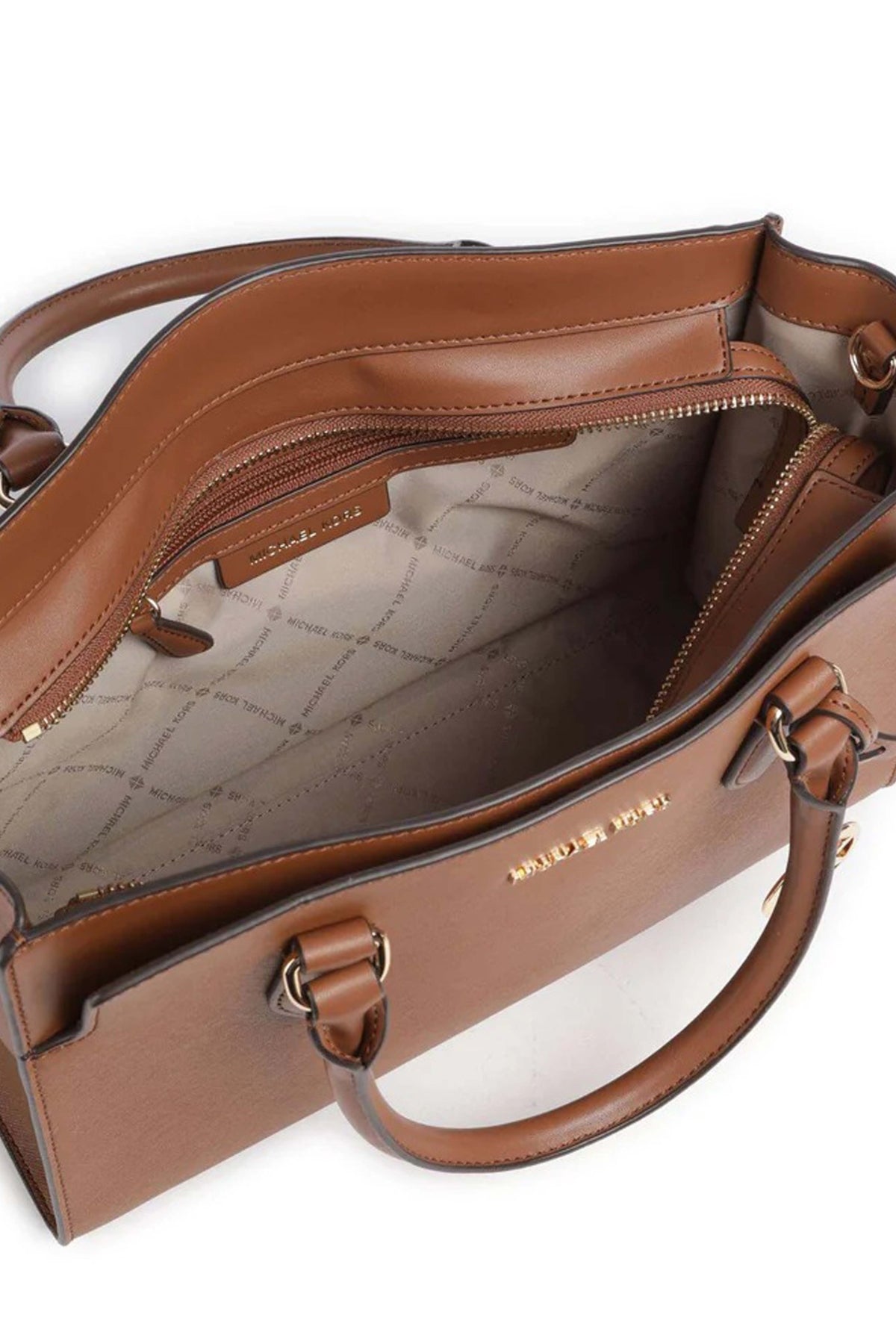 MICHAEL KORS BECCA MD SATCHEL  en color MARRON  (3)