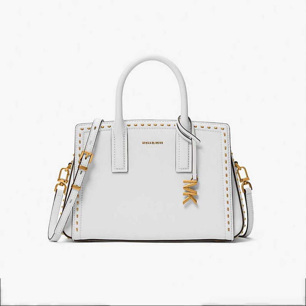 MICHAEL KORS  LAILA SM SATCHEL  en color BLANCO  (4)