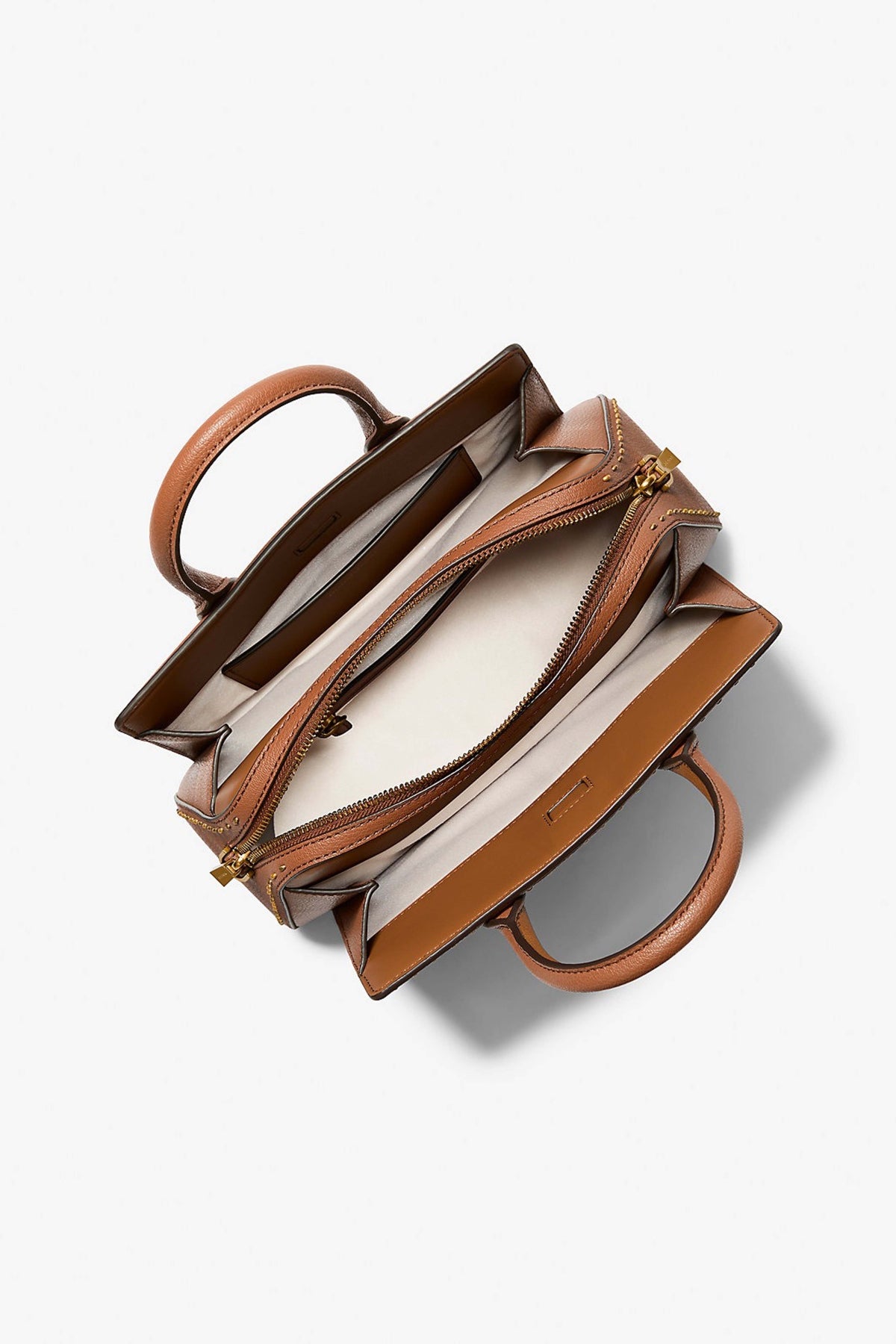 MICHAEL KORS  LAILA SM SATCHEL  en color MARRON  (2)