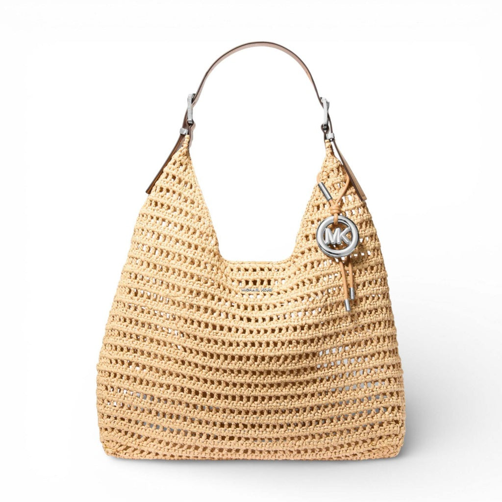 MICHAEL KORS NOLITA LG HOBO SHLDR en color MARRON CLARO  (4)