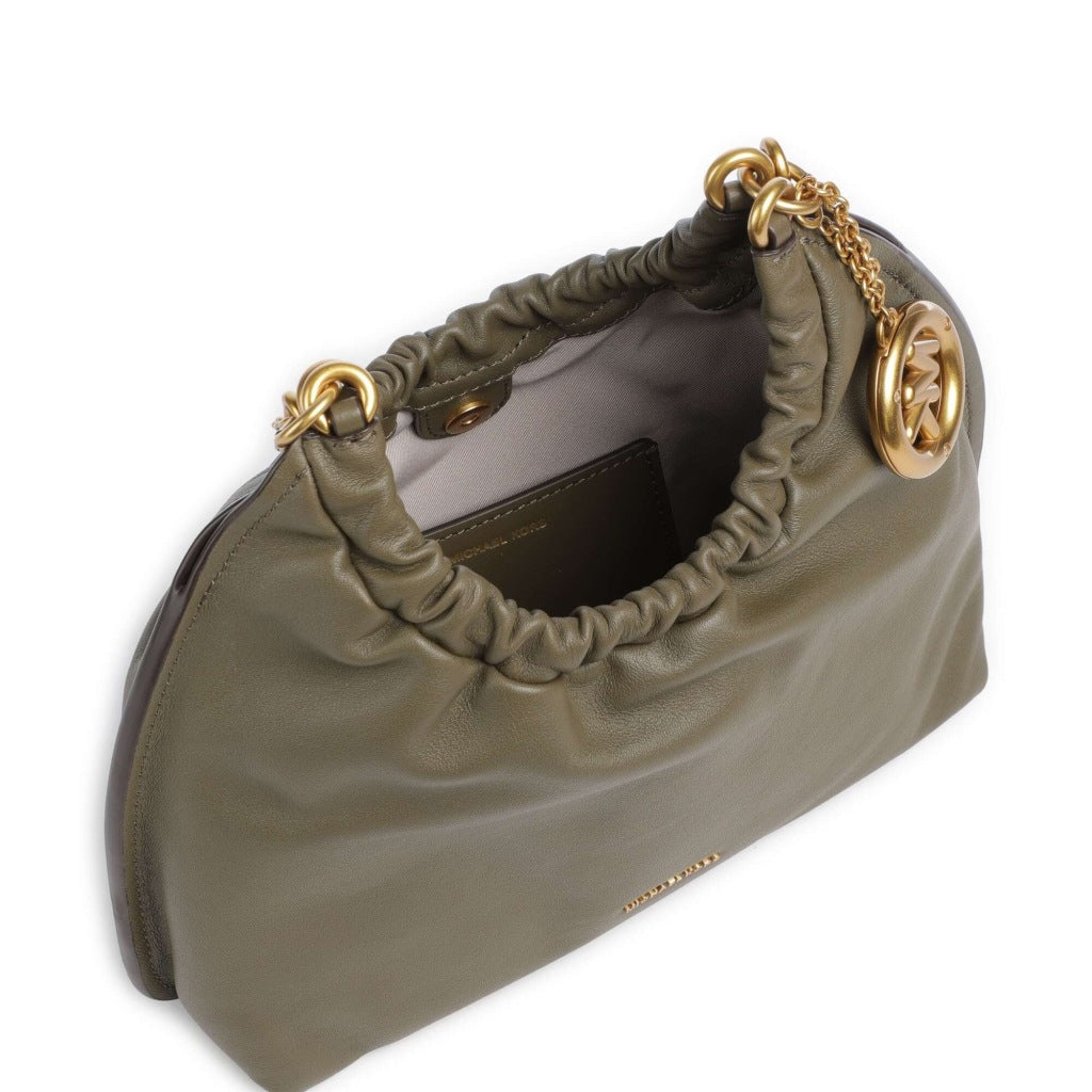 MICHAEL KORS SACL INDIE MD CINCH POUCHETTE en color VERDE  (6)