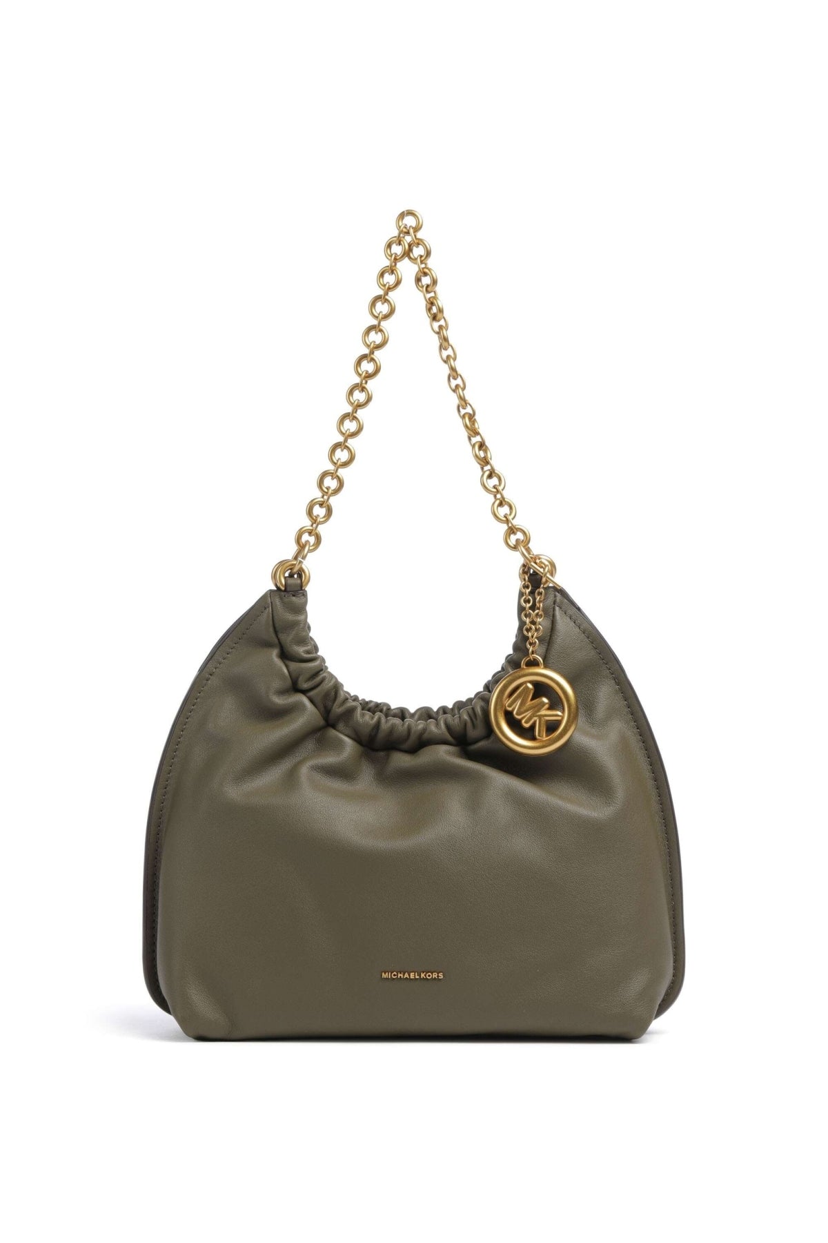 MICHAEL KORS SACL INDIE MD CINCH POUCHETTE en color VERDE  (1)