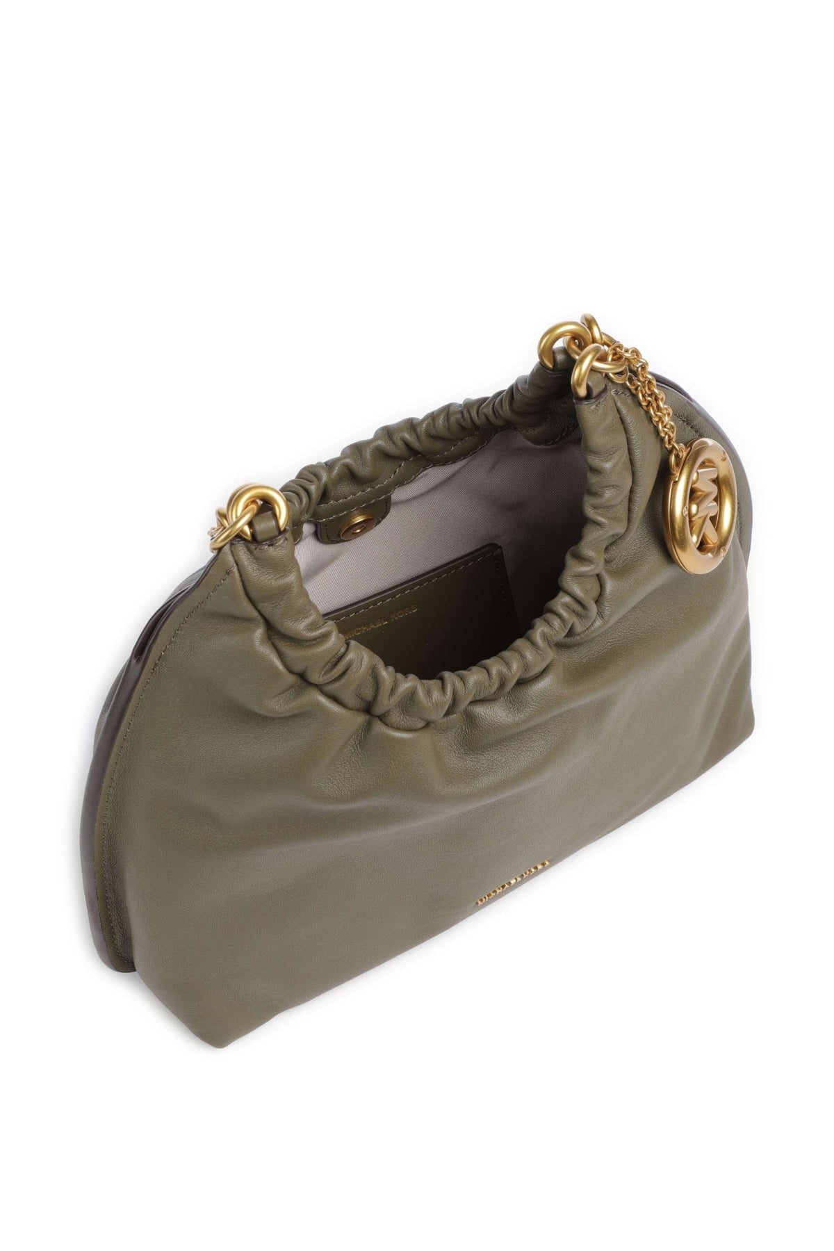 MICHAEL KORS SACL INDIE MD CINCH POUCHETTE en color VERDE  (2)