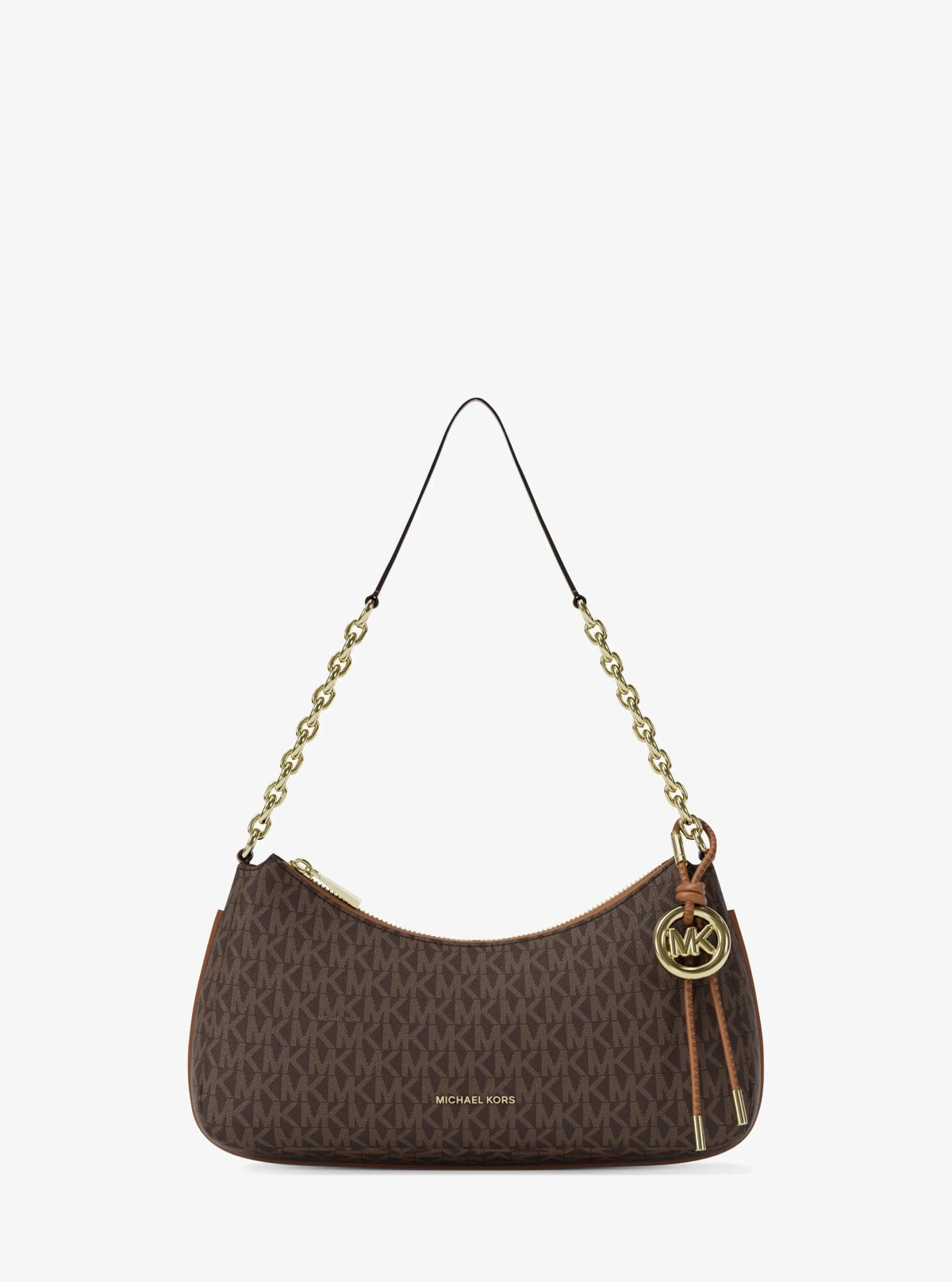 MICHAEL KORS MD CHAIN POUCHETTE en color MARRON  (3)