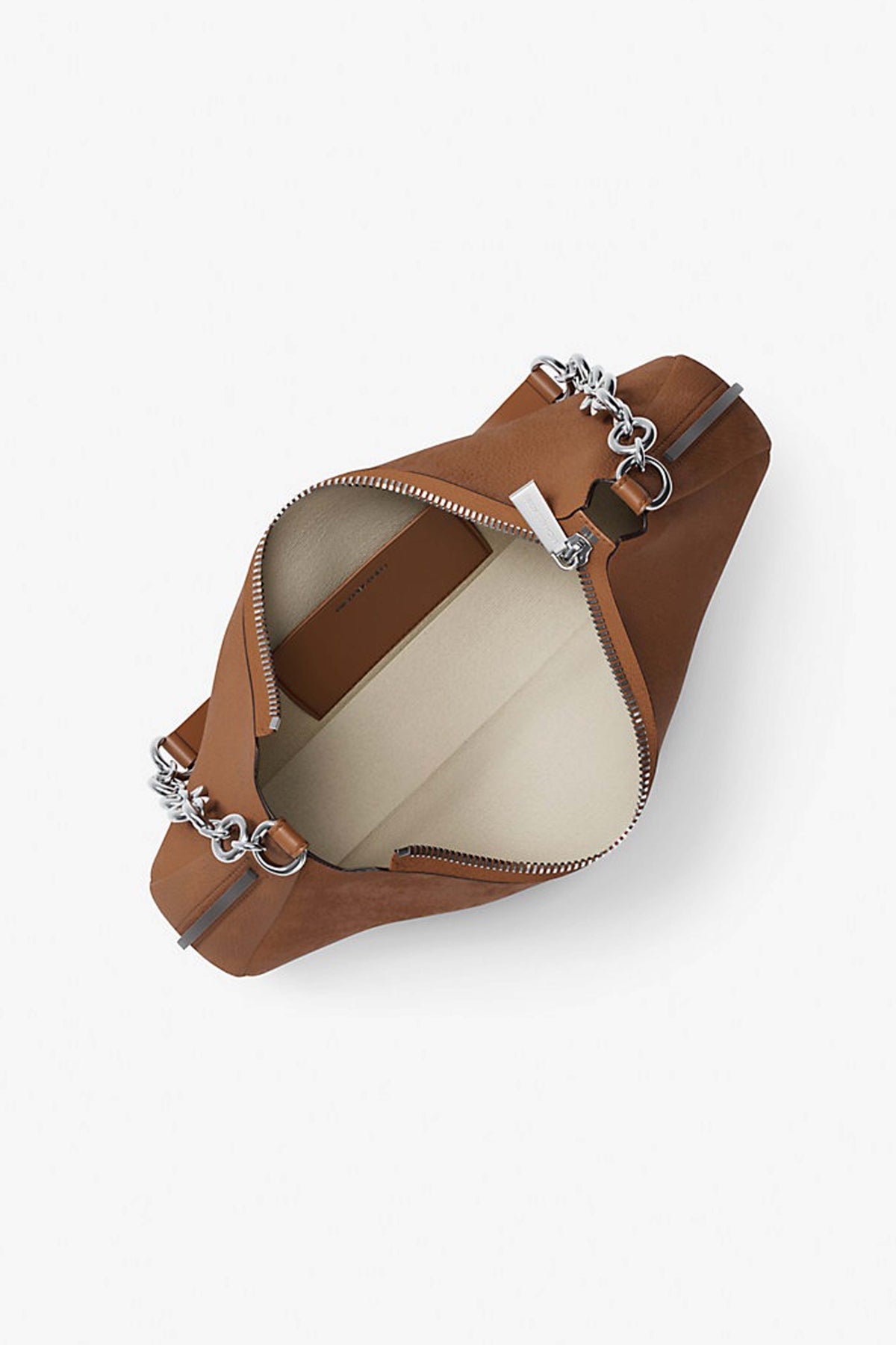 MICHAEL KORS MD CHAIN POUCHETTE en color MARRON  (3)