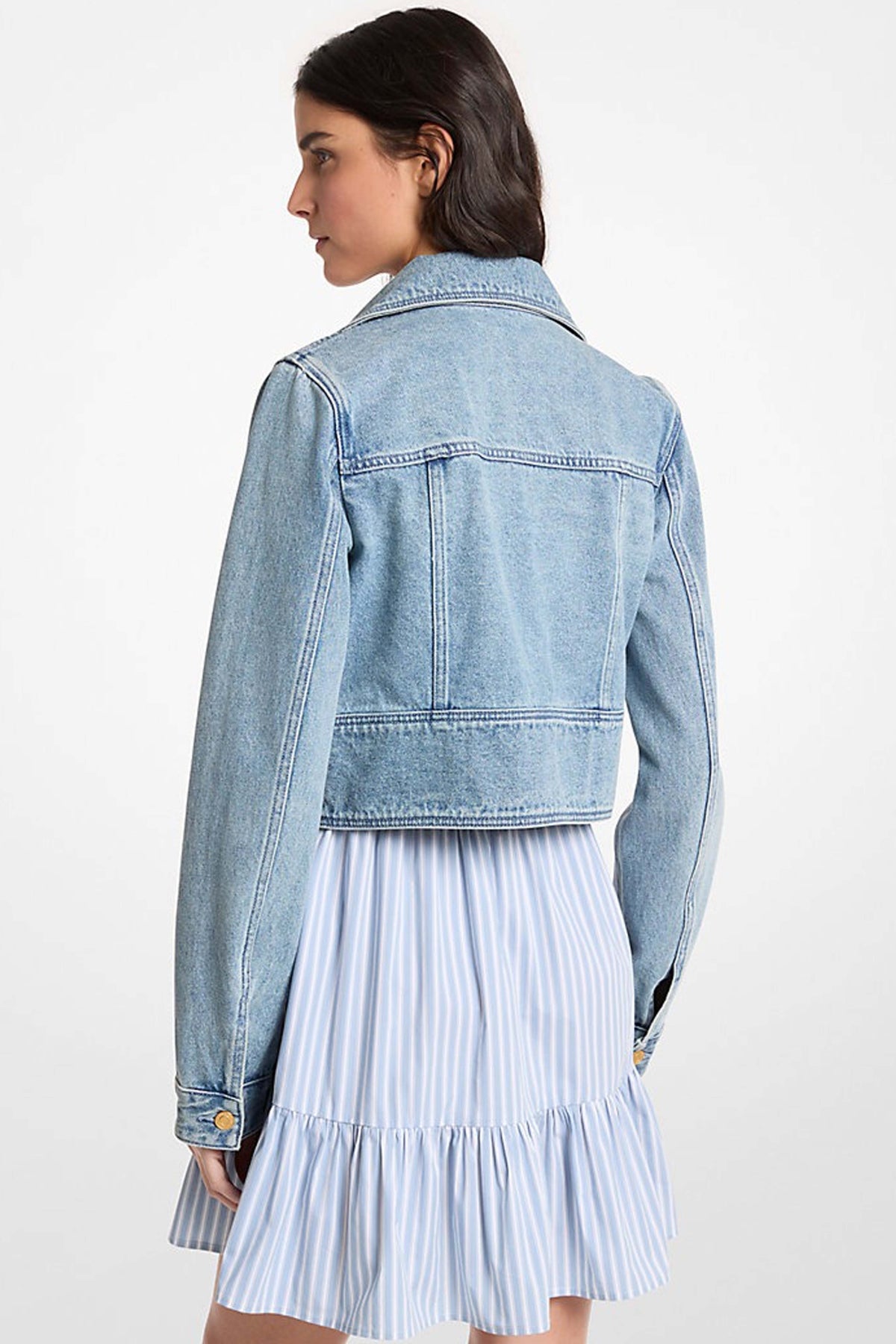 MICHAEL KORS MSDYLAA CHAQUETA TEJANA en color AZUL  (2)