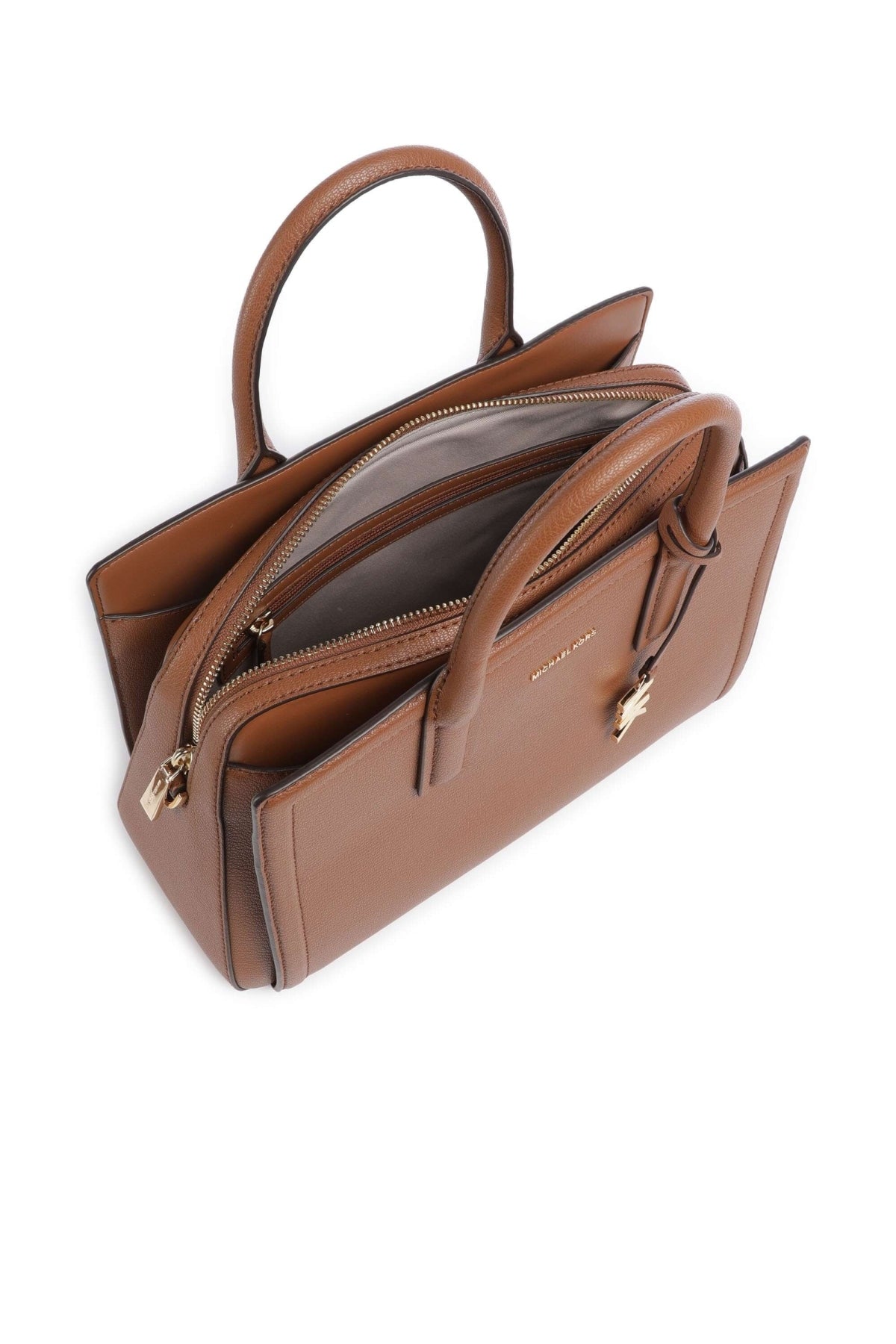 MICHAEL KORS RGISL MD SATCHEL en color MARRON  (3)