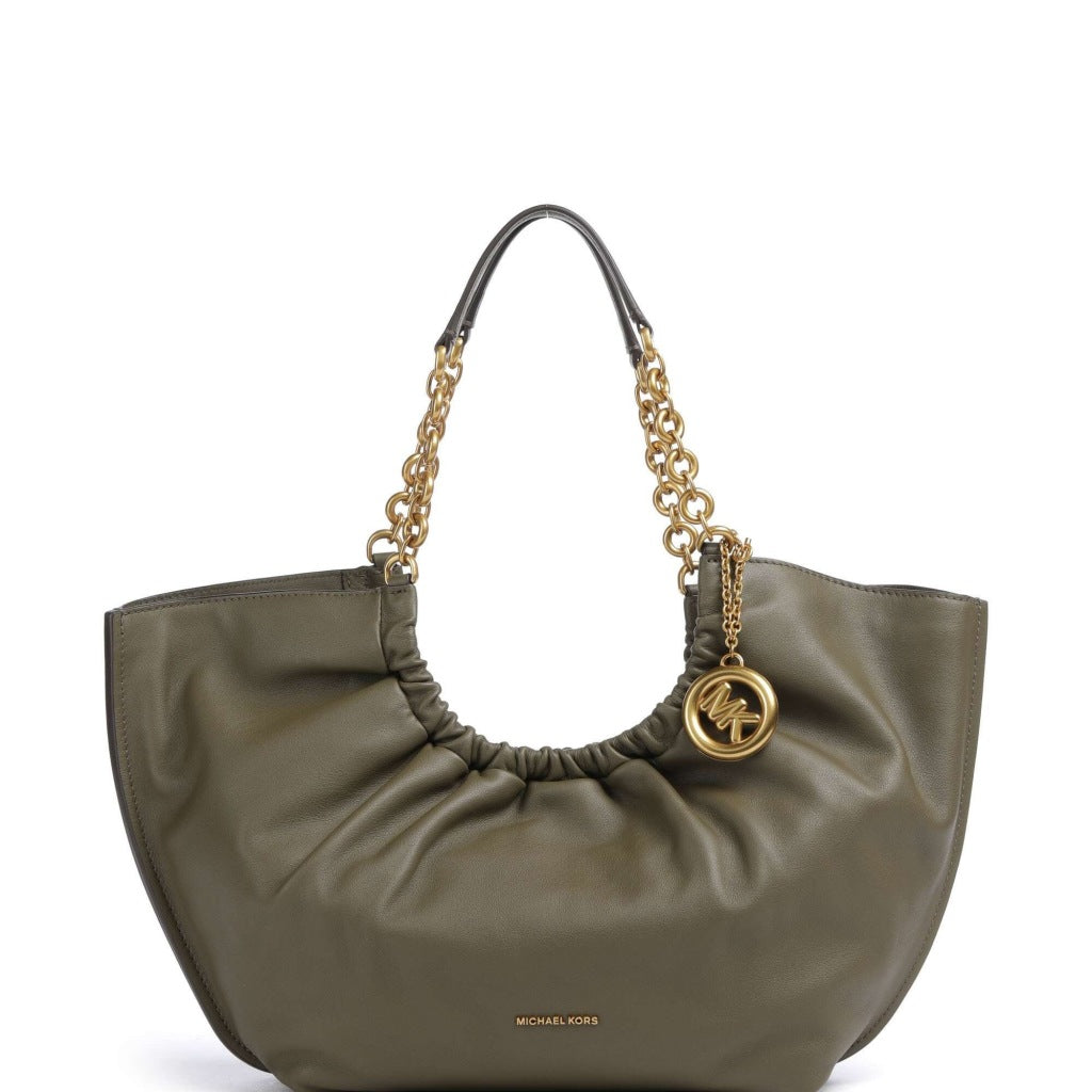 MICHAEL KORS TATL SM CINCH TOTE en color VERDE  (4)