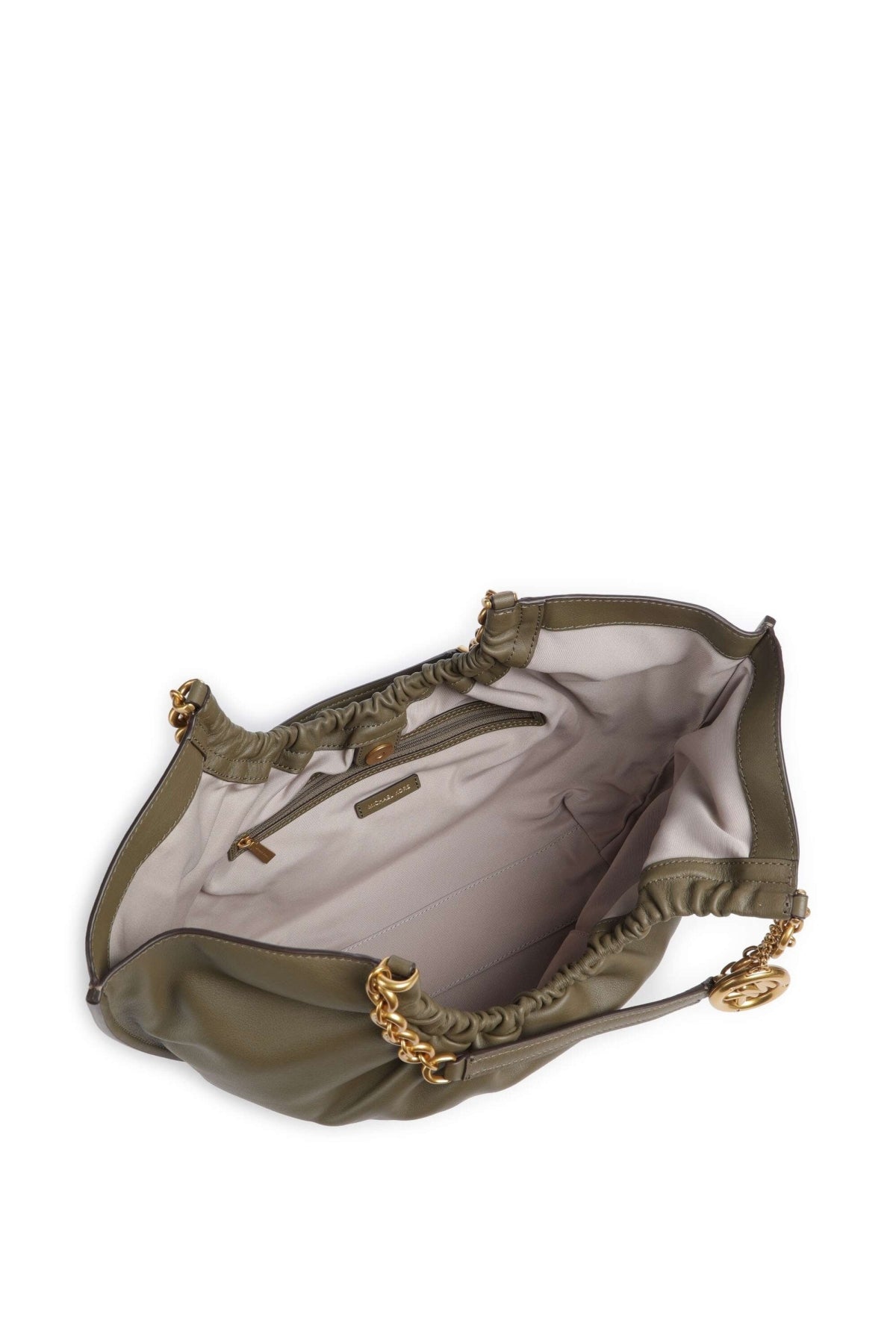 MICHAEL KORS TATL SM CINCH TOTE en color VERDE  (2)