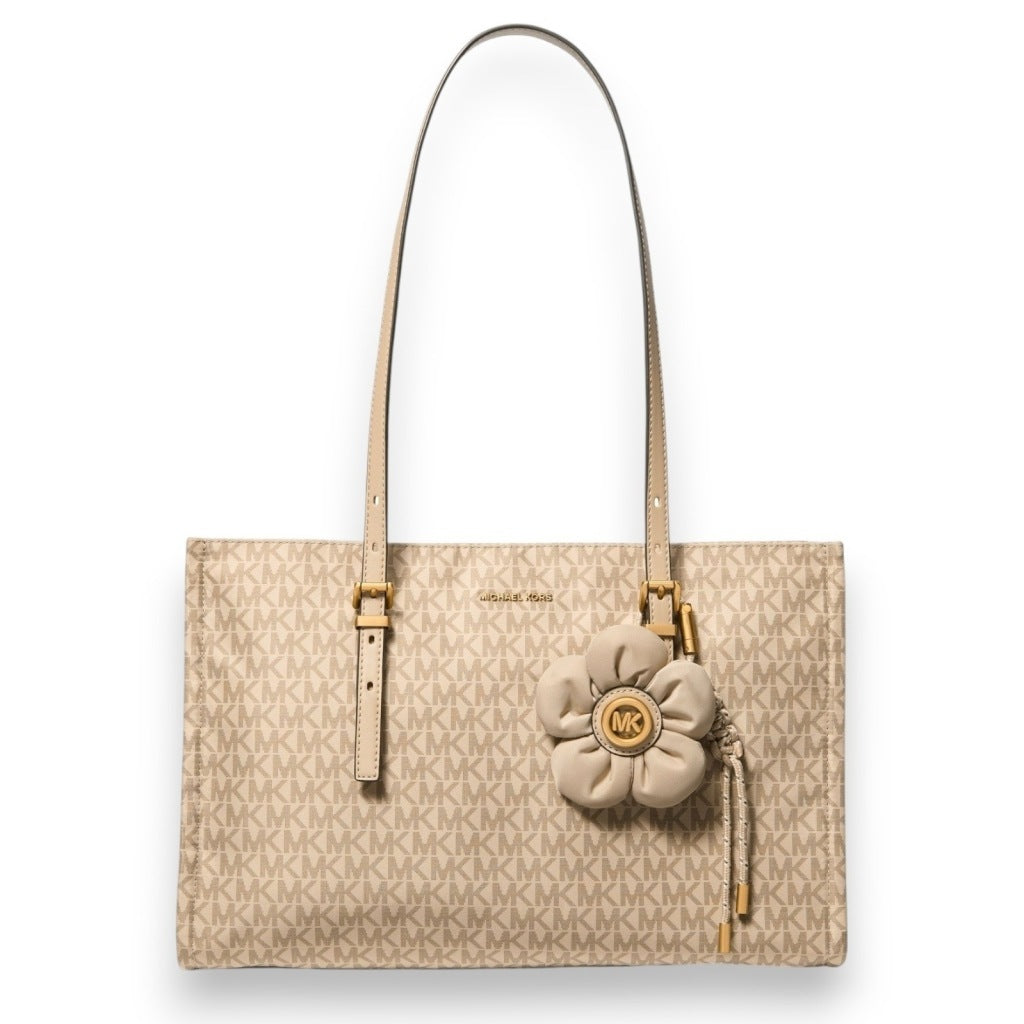 MICHAEL KORS TAZTC MD EW TZ TOTE W CHARM en color BEIS  (3)
