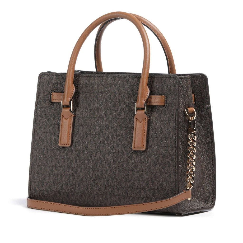 MICHAEL KORS TGNXSB SM SATCHEL en color MARRON  (5)