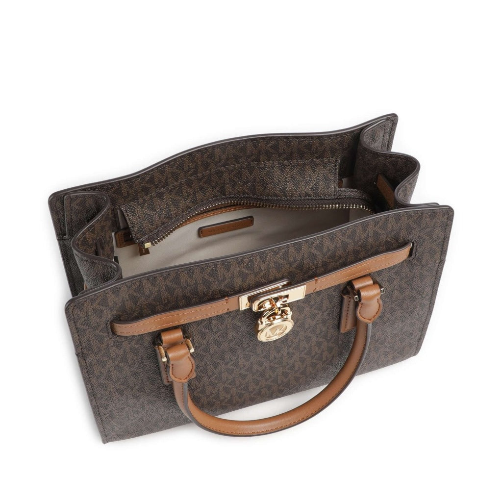MICHAEL KORS TGNXSB SM SATCHEL en color MARRON  (6)