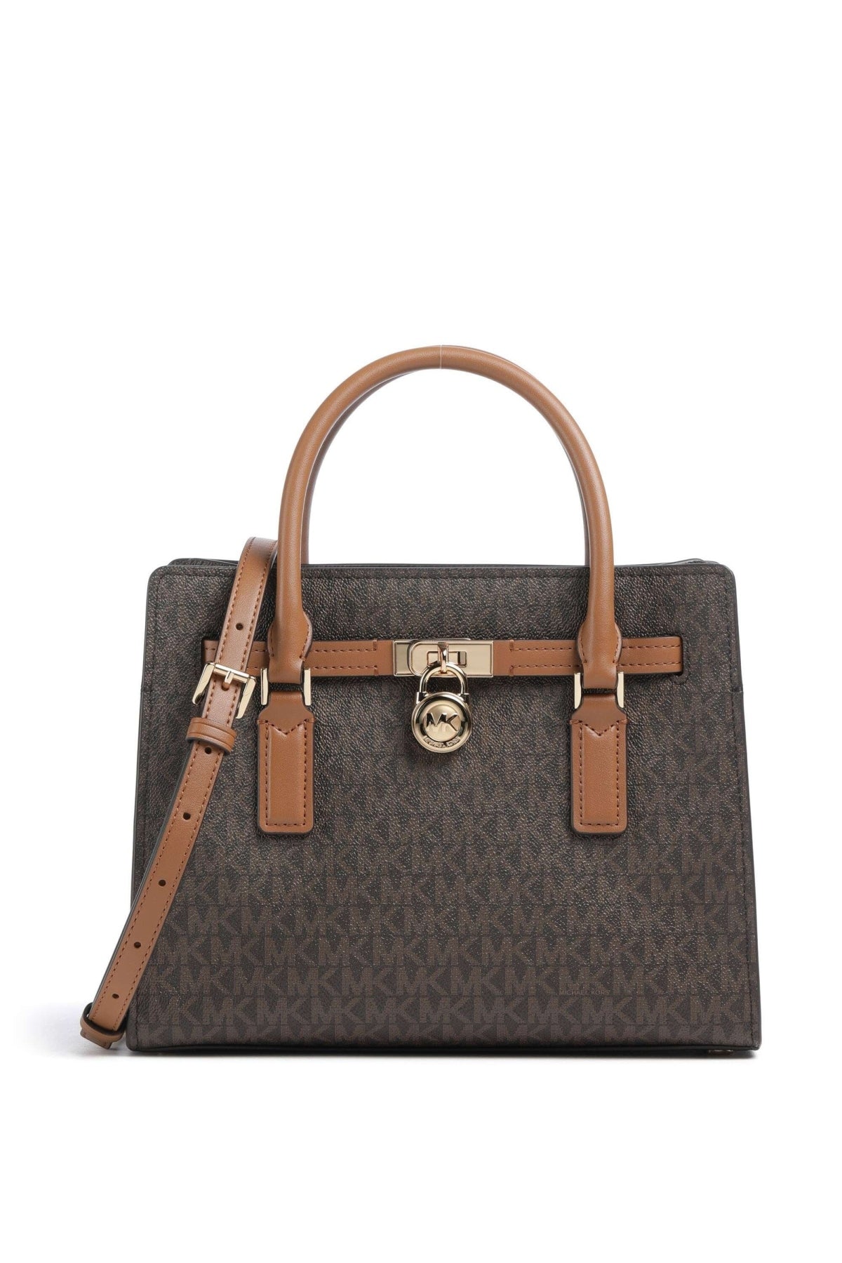 MICHAEL KORS TGNXSB SM SATCHEL en color MARRON  (1)