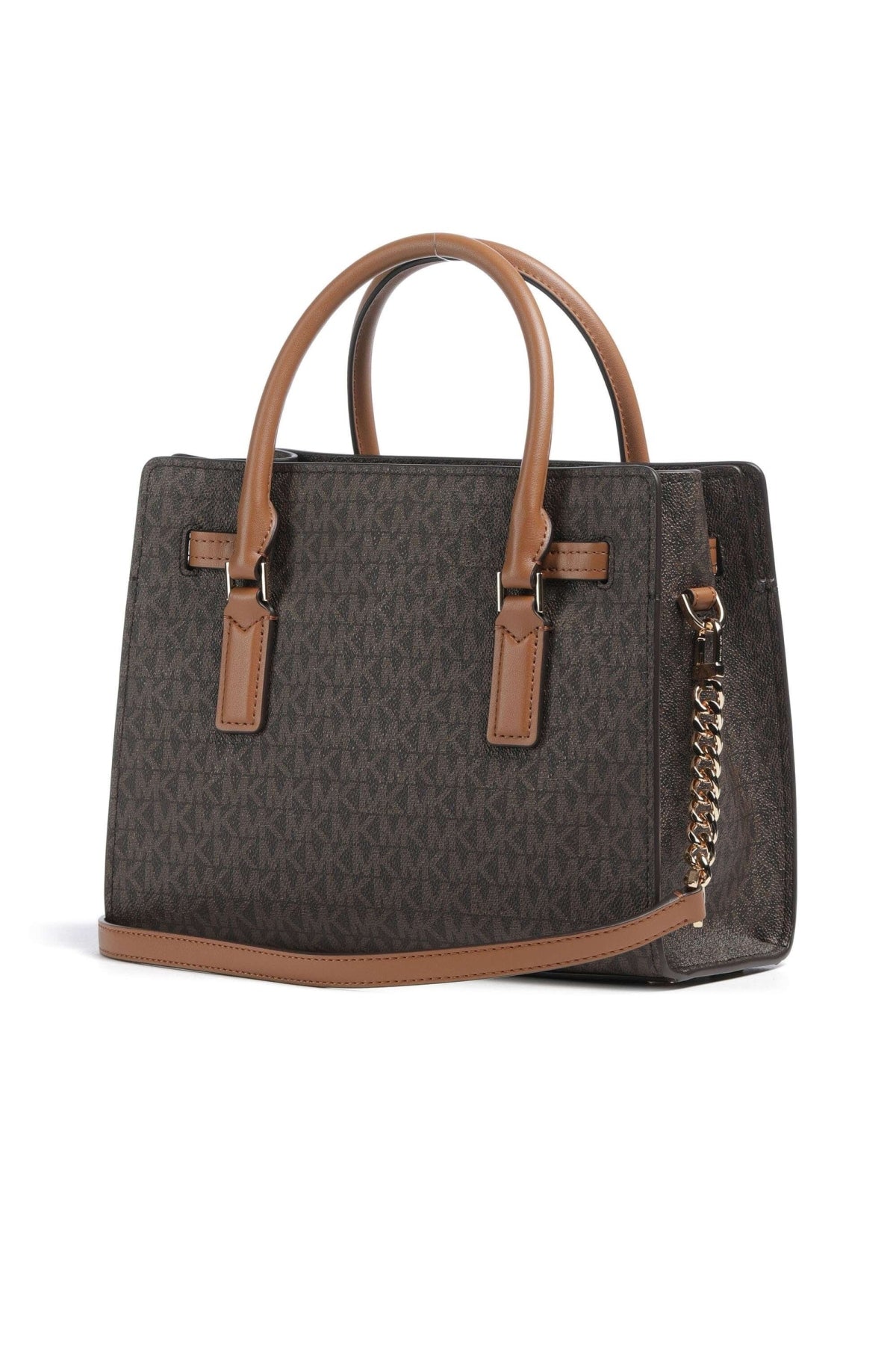 MICHAEL KORS TGNXSB SM SATCHEL en color MARRON  (2)