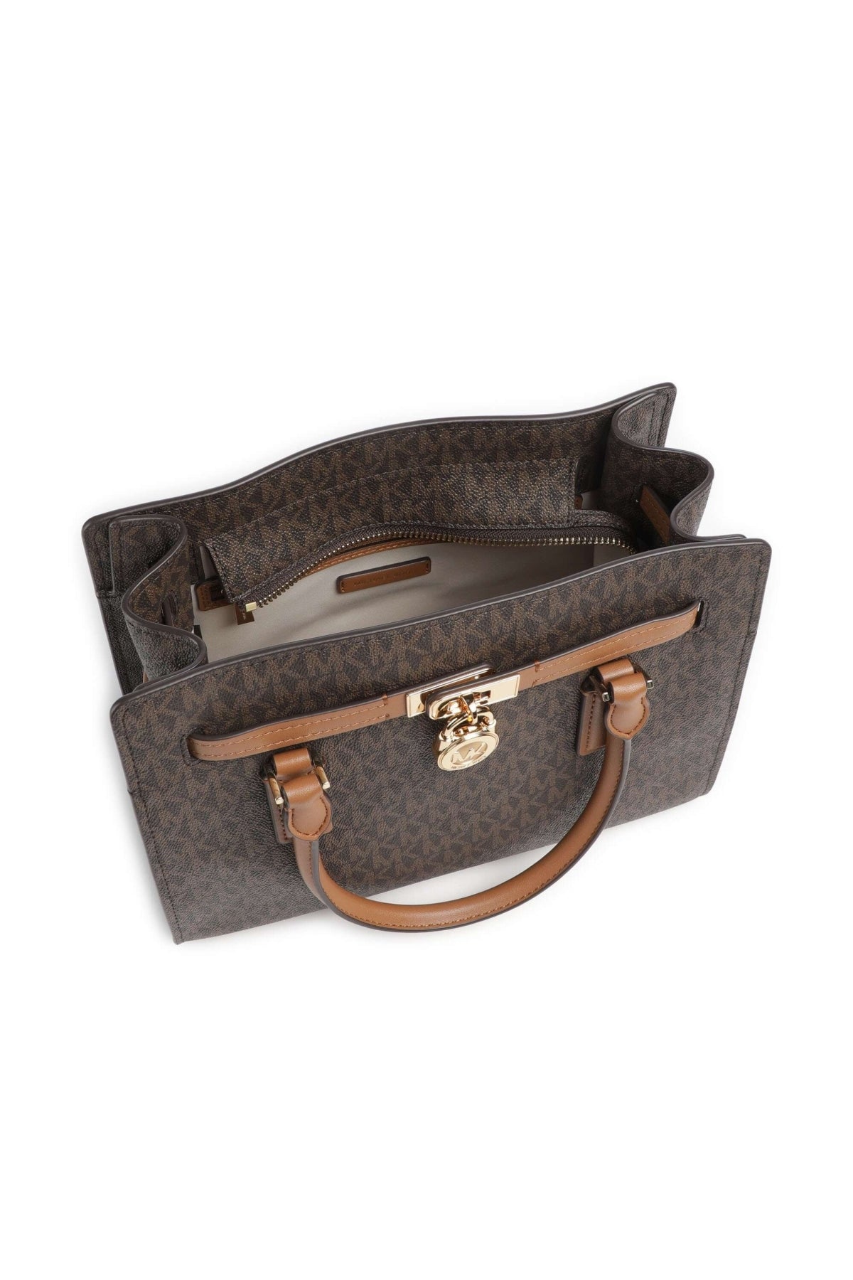 MICHAEL KORS TGNXSB SM SATCHEL en color MARRON  (3)