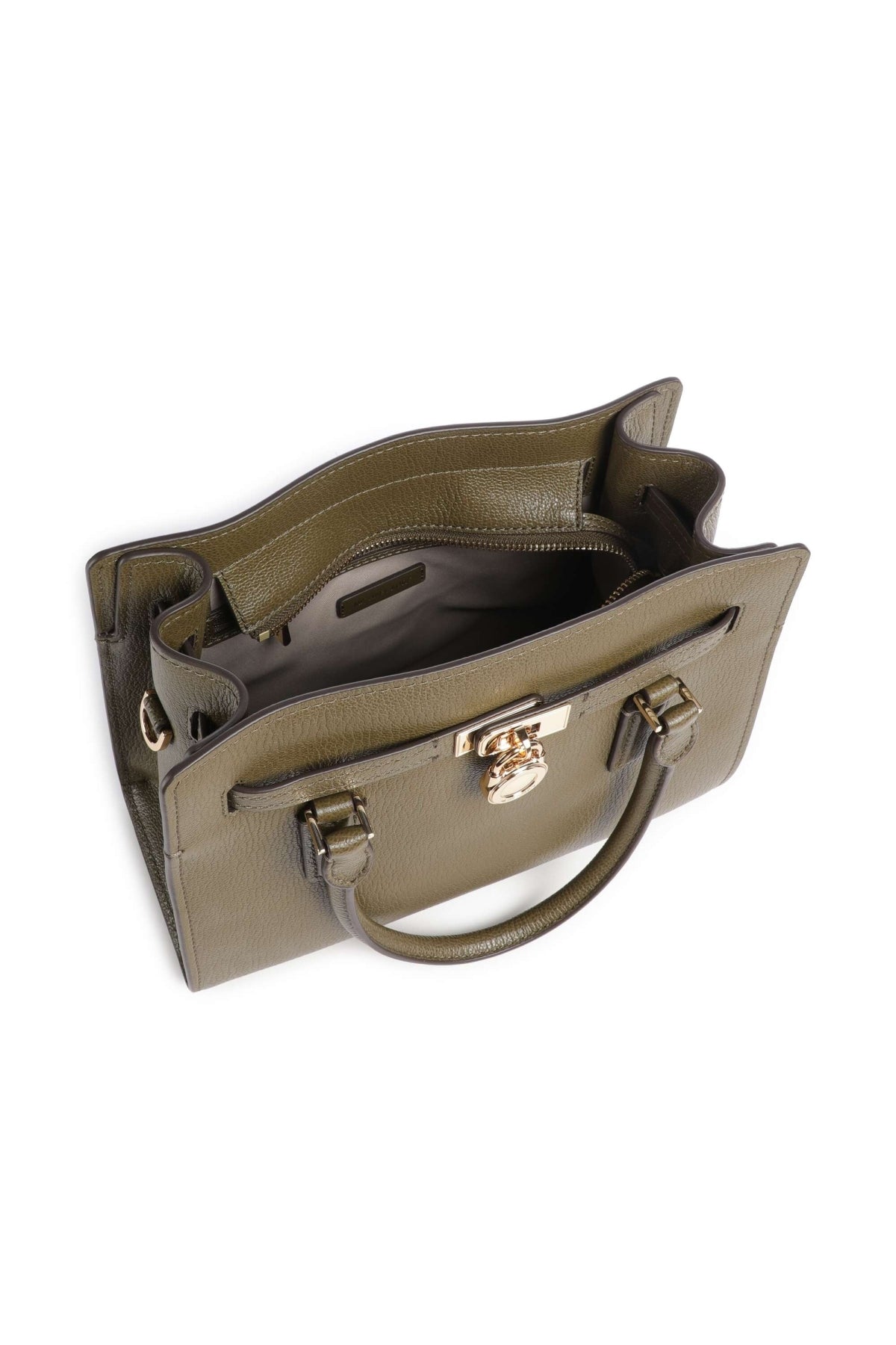 MICHAEL KORS TGNXSL SM SATCHEL en color VERDE  (3)