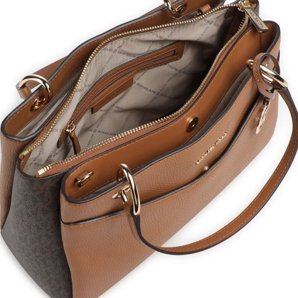 MICHAEL KORS TGXLB MD TRPL CMPT SHLDR en color MARRON  (6)