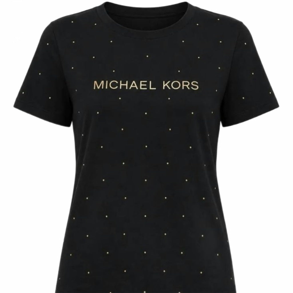MICHAEL KORS MTYJ CLASSIC MK STUD TEE en color NEGRO  (3)