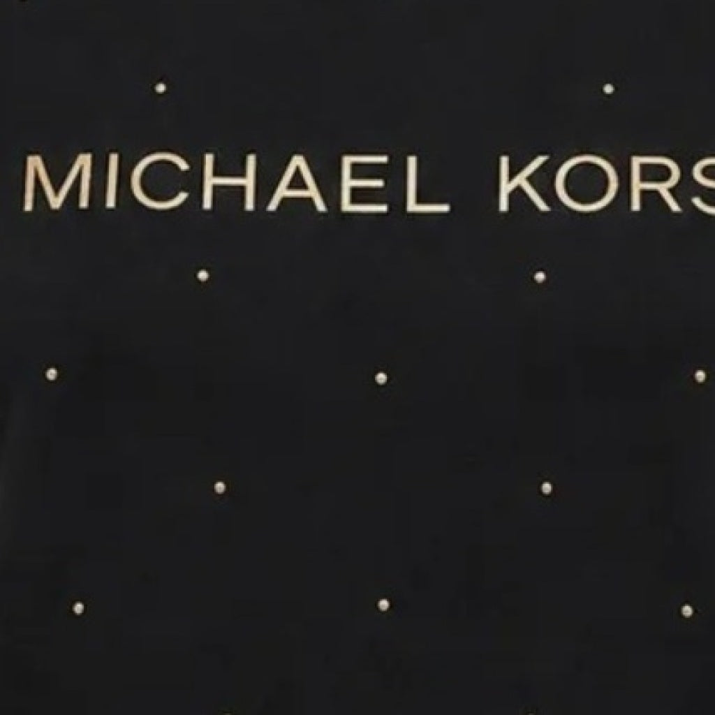 MICHAEL KORS MTYJ CLASSIC MK STUD TEE en color NEGRO  (6)