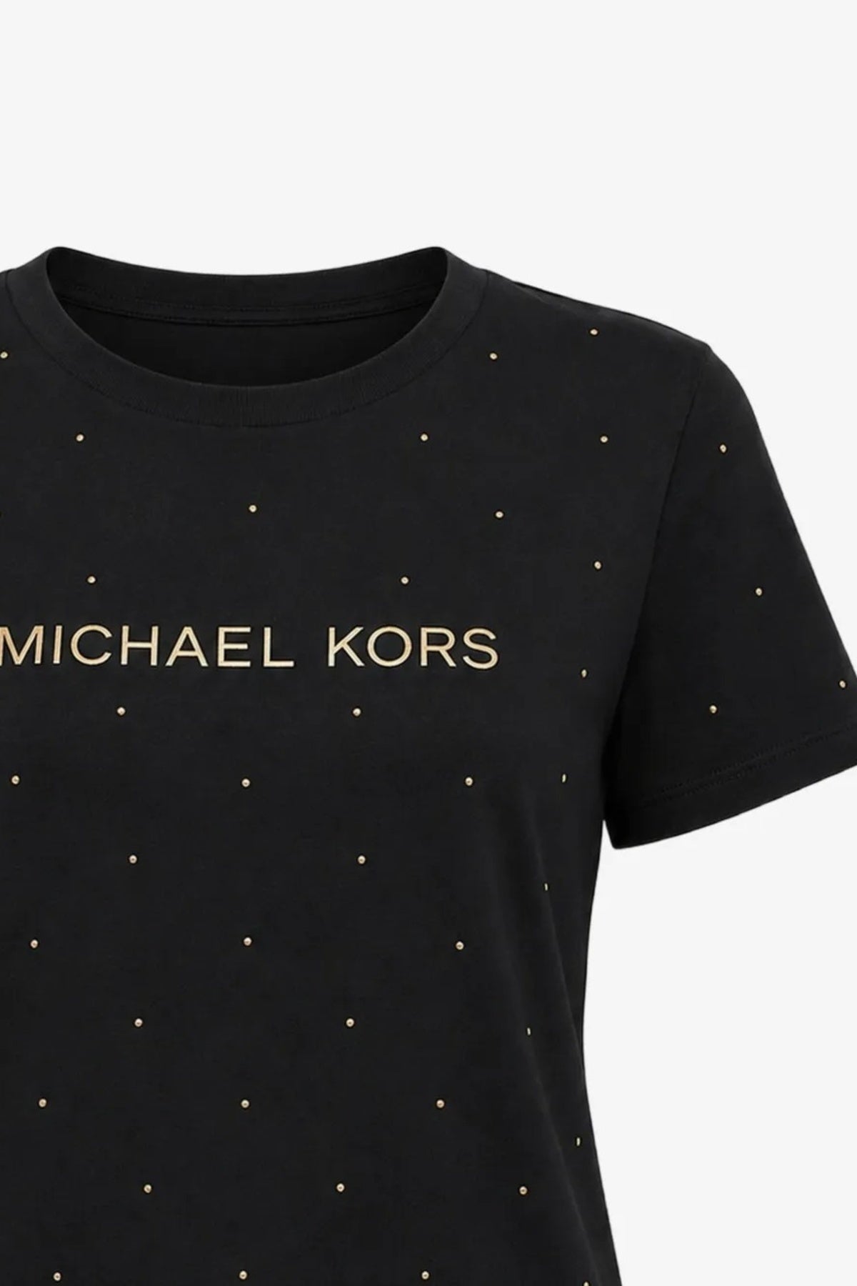 MICHAEL KORS MTYJ CLASSIC MK STUD TEE en color NEGRO  (2)
