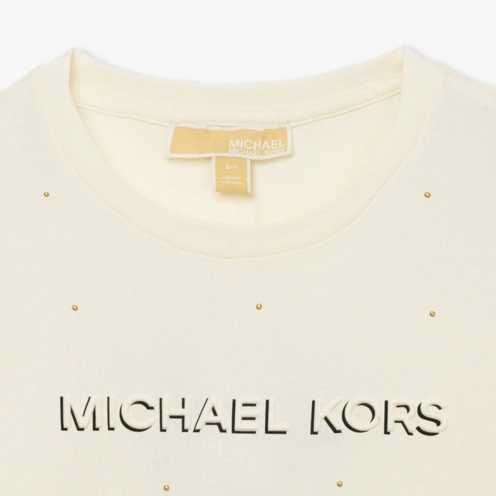 MICHAEL KORS MTYJ CLASSIC MK STUD TEE en color BEIS  (6)