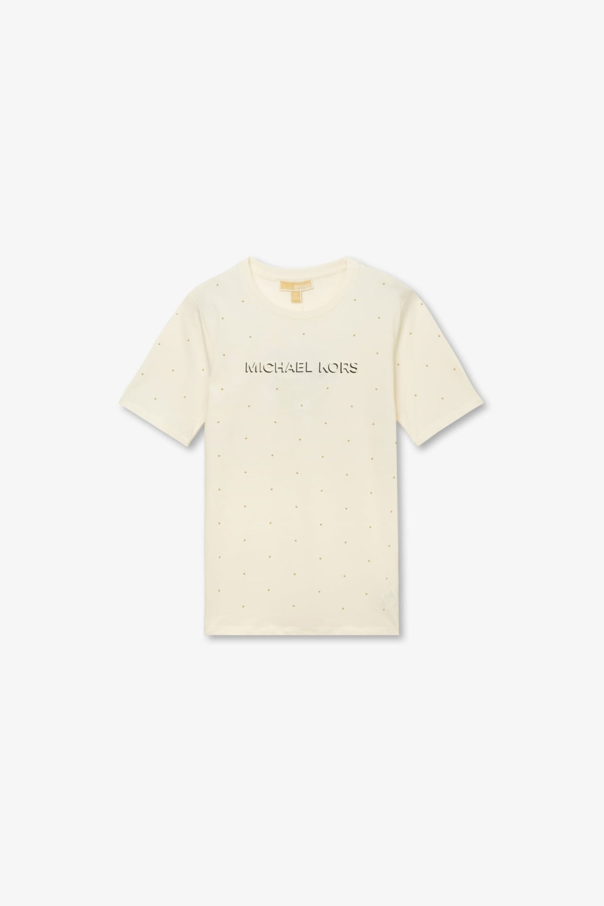 MICHAEL KORS MTYJ CLASSIC MK STUD TEE en color BEIS  (1)