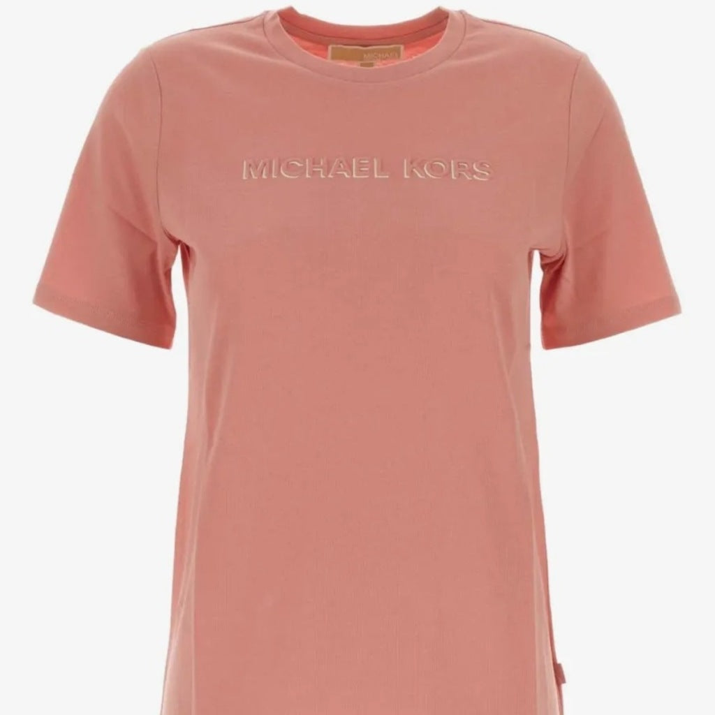 MICHAEL KORS MTJ MK SHDW EMBSSED LOGO TEE en color ROSA  (4)